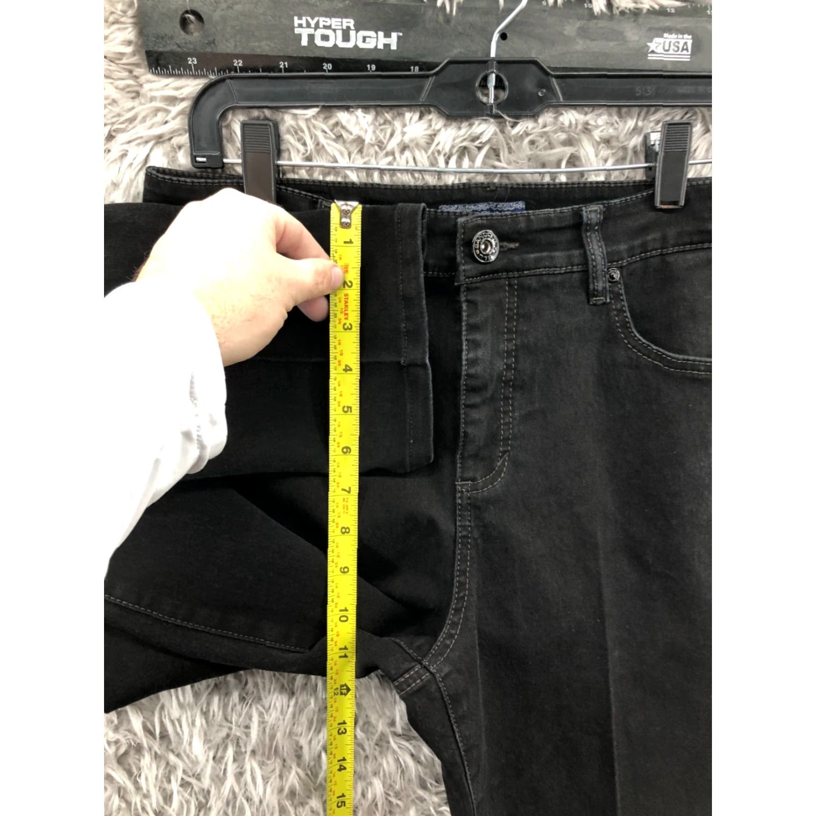 Vintage Bandolino Jeans Regular Size 8 Womens Dark Wash Black Denim High Rise Straight 5-Pocket Cotton Belt Loops Image: Bandolino Size 30" / US 8 / IT 44 - 4 Thumbnail