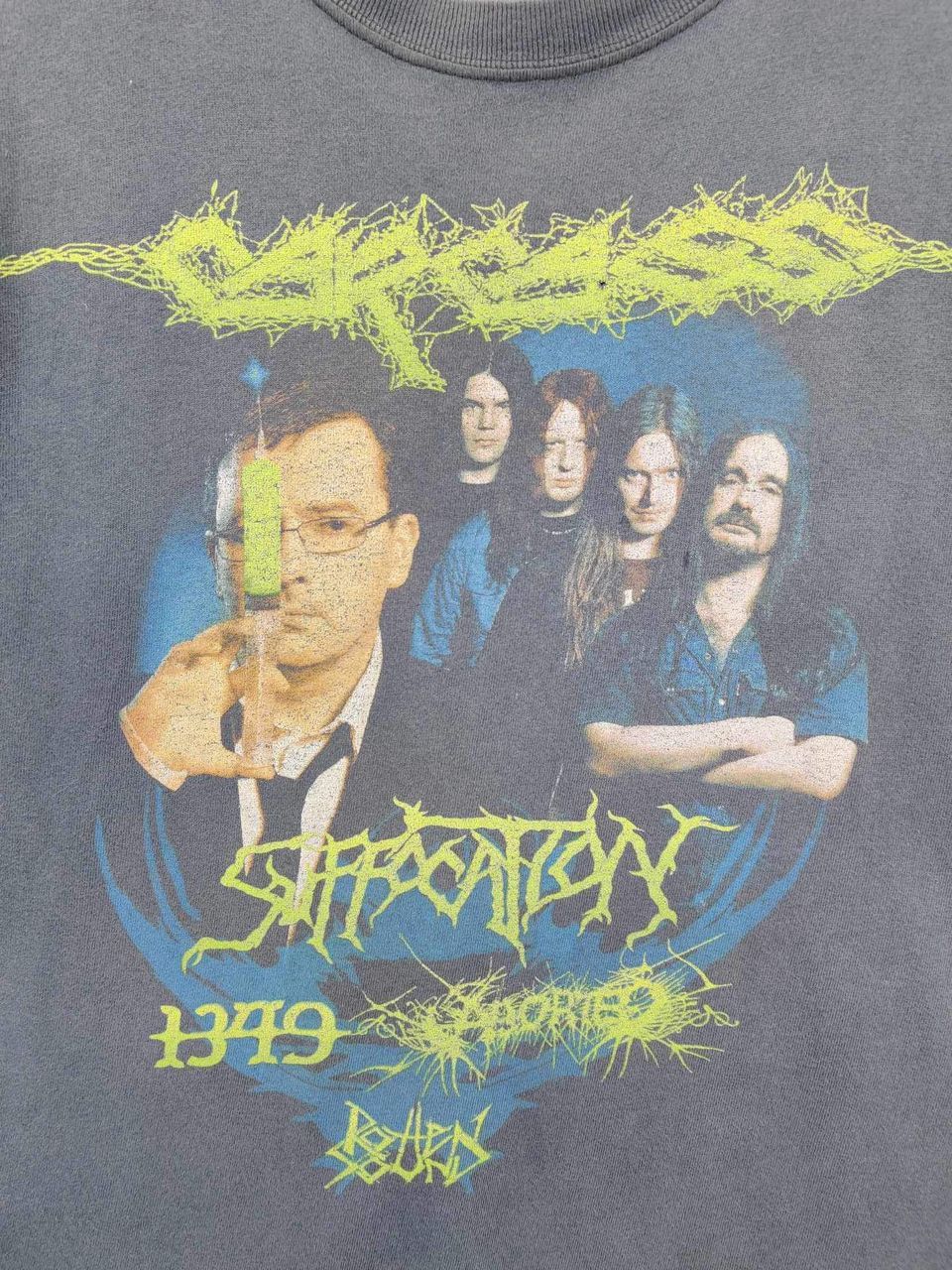 Band Tees Vintage Carcass Suffocation Tour Rock Tee Tshirt Size US XL / EU 56 / 4 - 8 Thumbnail