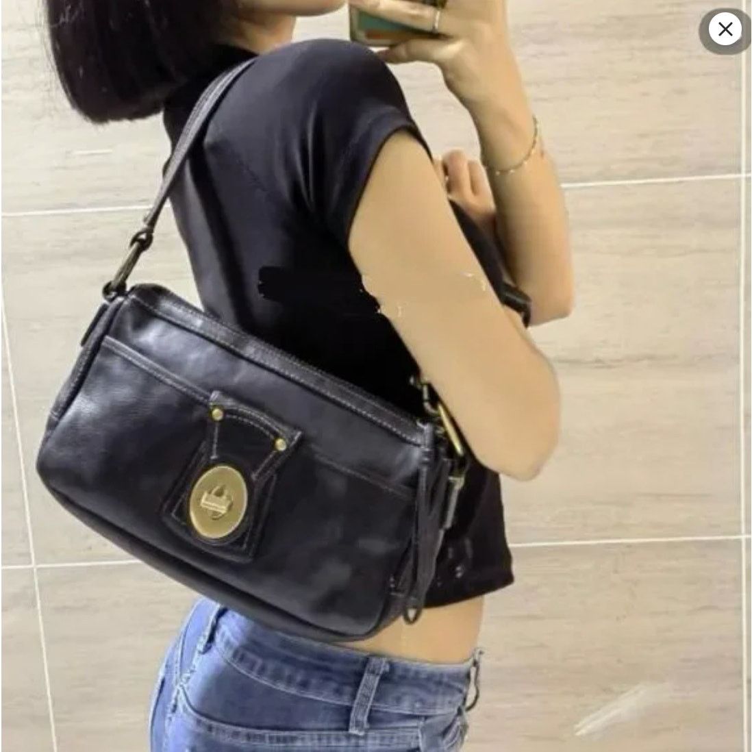 Coach Coach Legacy Anniversary Black Leather Shoulder Bag 10326 Size ONE SIZE - 3 Thumbnail