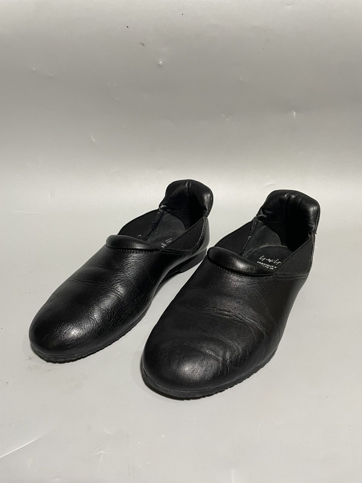 Yohji Yamamoto Yohji Yamamoto Black Leather Slip-On Shoes Size US 6.5 / EU 39-40 - 3 Thumbnail