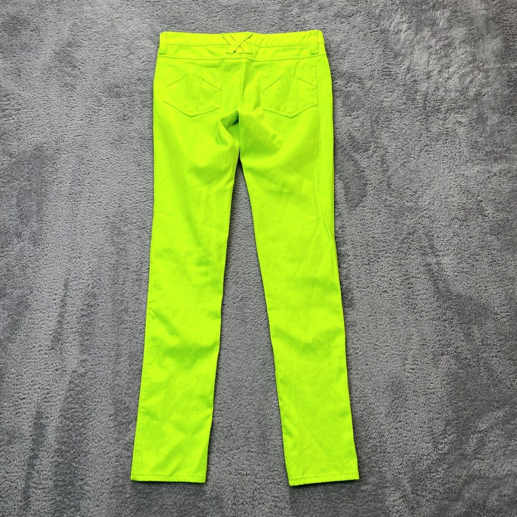 Tripp NYC TRIPP NYC Jeans Womens 3 Green Lime Daang Goodman Skinny Denim Stretch Y2K Regular 5-Pocket Design Inseam 31 Size 30" / US 8 / IT 44 - 2 Thumbnail