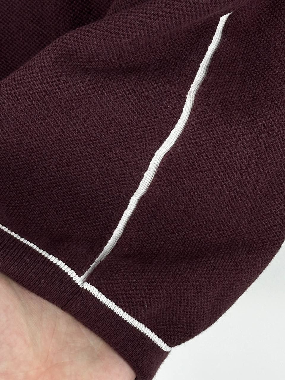 Reiss Reiss “Jason” long sleeve Zip polo In Burgandy Size US S / EU 44-46 / 1 - 8 Thumbnail