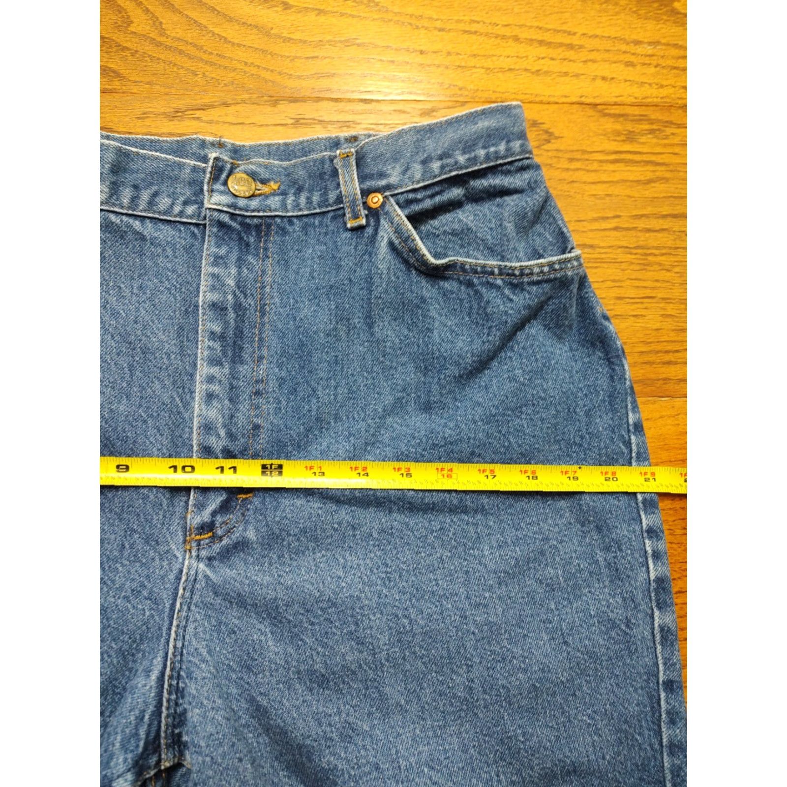 Lee VINTAGE Lee Jeans High Rise Mom Denim 31x28 Blue Cotton 5-Pocket USA Womens Size 24" / US 00 / IT 34 - 7 Thumbnail