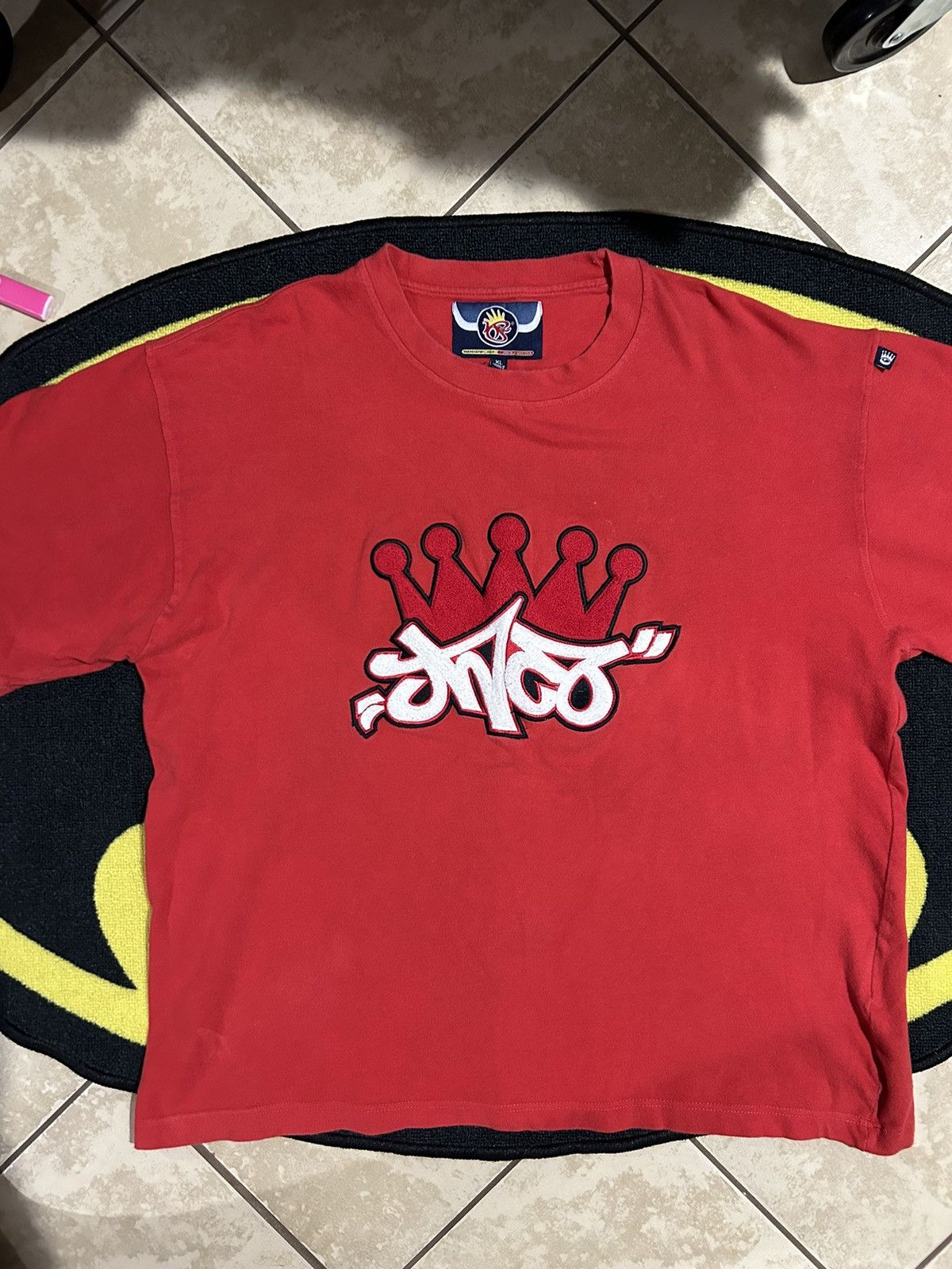 image of Chenille Jnco Tee in Red, Men's (Size XL)