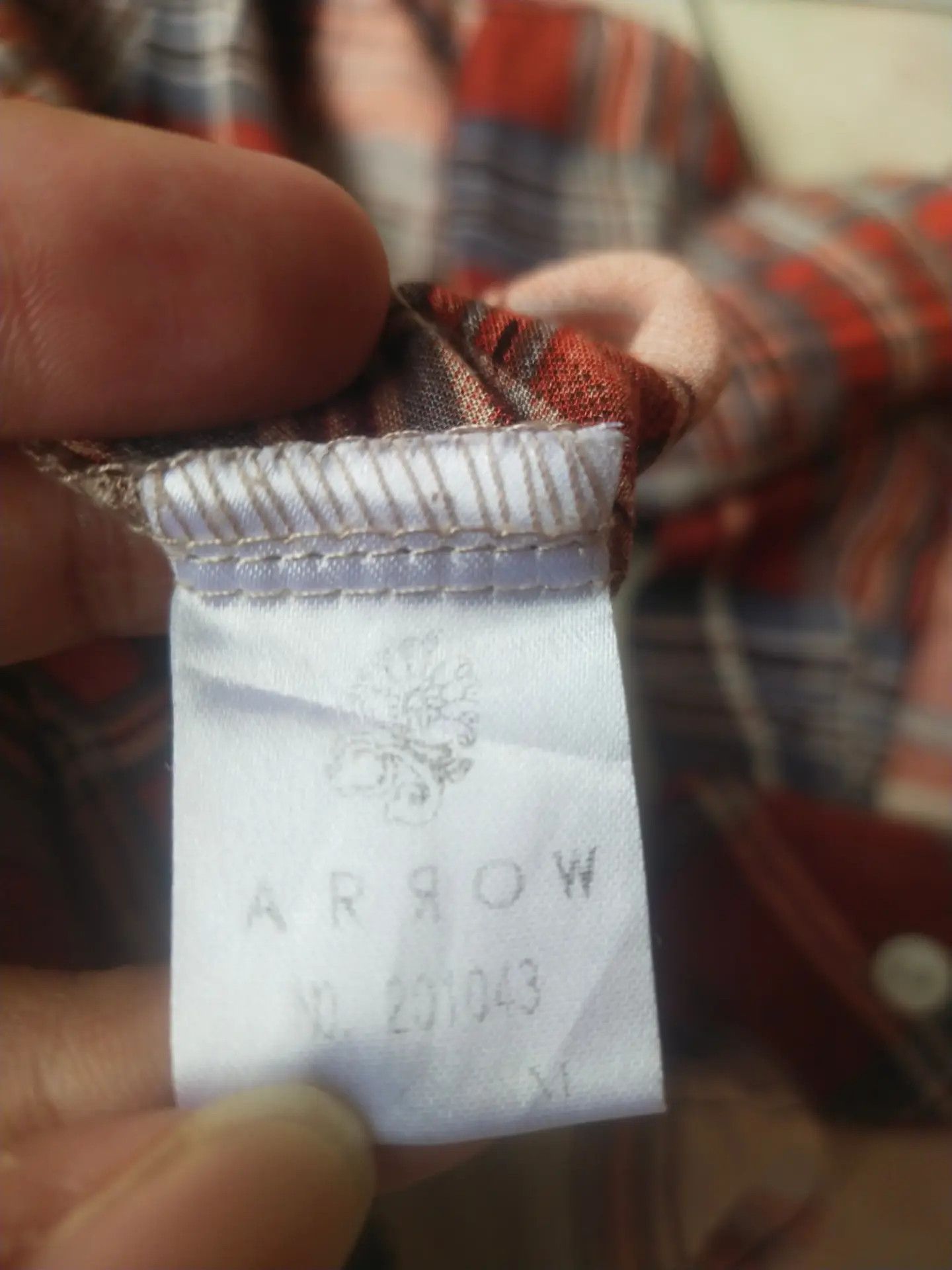 Arrow Arrow Woman Red Check Plaid Ruffle Shirt Size M / US 6-8 / IT 42-44 - 5 Thumbnail