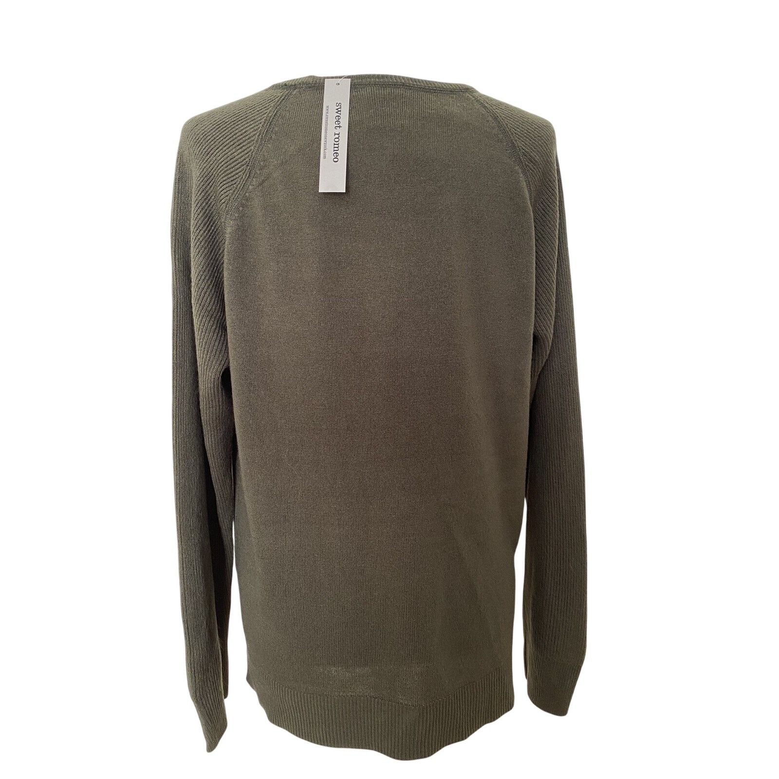 Romeo Gigli Sweet Romeo Loren Green Crew Neck Raglan Slev size M A003069 Size M / US 6-8 / IT 42-44 - 4 Thumbnail