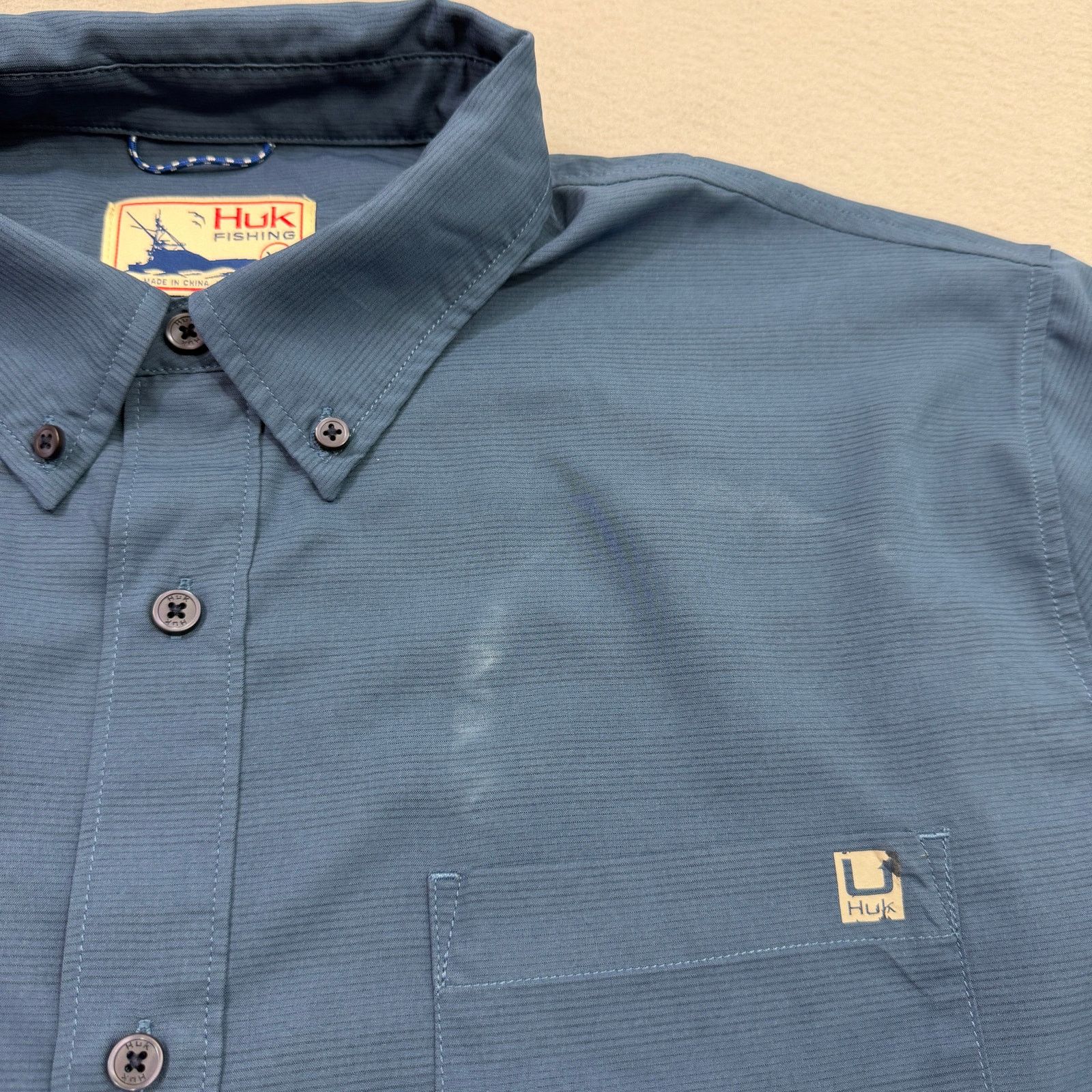 Vintage HUK Kona Short Sleeve Button Shirt Men's Extra Large Blue Size US XL / EU 56 / 4 - 3 Thumbnail