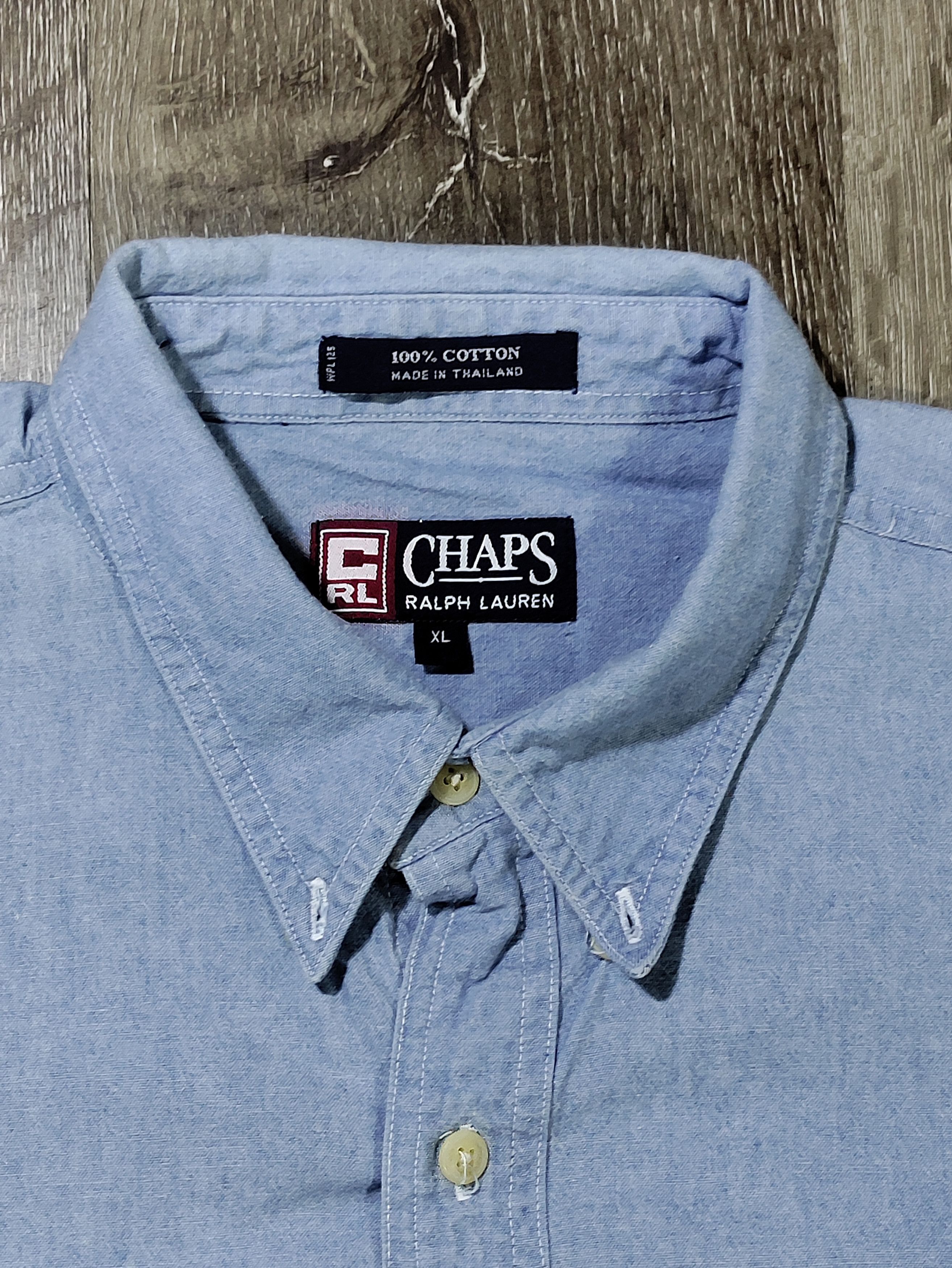 Chaps Ralph Lauren × Vintage Chaps Ralph Lauren Mens Shirt XL Size US XL / EU 56 / 4 - 2 Thumbnail