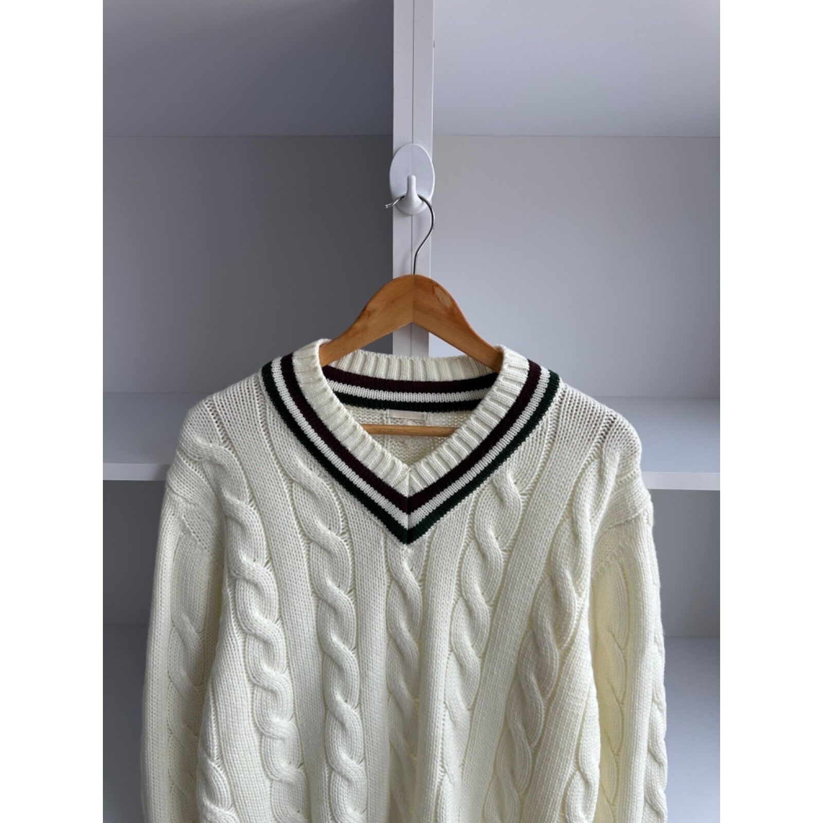 Japanese Brand VTG GU Japanese Heavy Knitted Beige Sweater Size US S / EU 44-46 / 1 - 4 Thumbnail