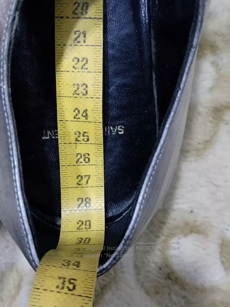 Saint Laurent Paris Saint Laurent Paris Silver Wedge Shoes Size US 11 / EU 44 - 8 Thumbnail