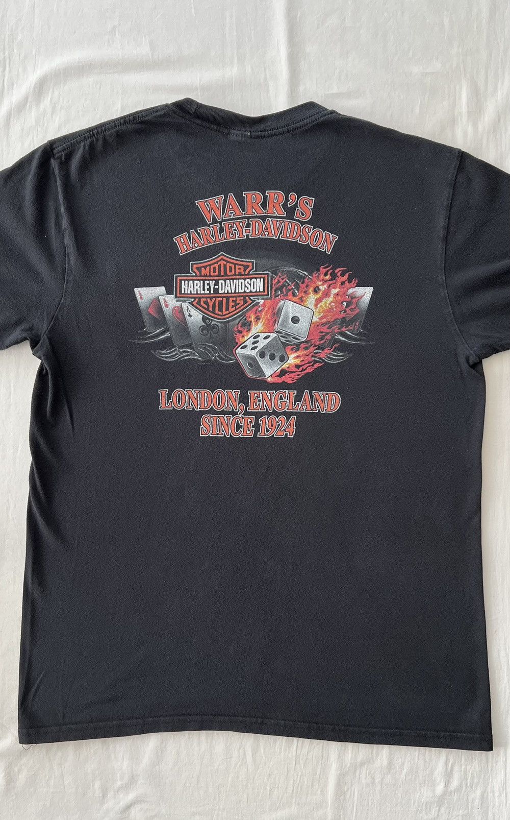 Harley Davidson Vintage 2010 Harley Davidson Eagle Pocket Black T-shirt Size US L / EU 52-54 / 3 - 12 Thumbnail