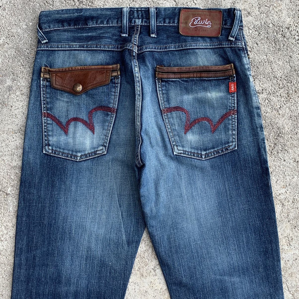Edwin Vintage Edwin Tokyo Japan Blue Trip Denim Jeans W32 Size US 32 / EU 48 - 10 Thumbnail