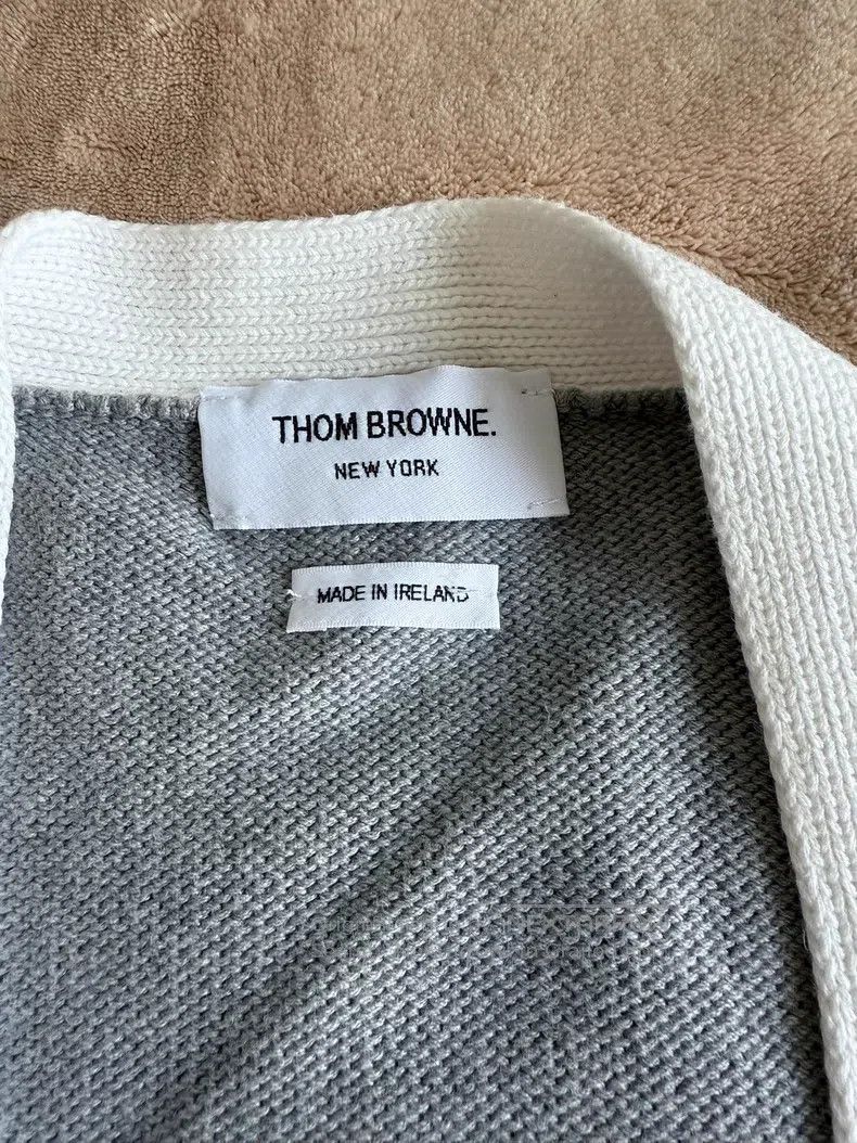 Thom Browne Thom Browne Gray Striped Knit Cardigan Size US S / EU 44-46 / 1 - 3 Thumbnail