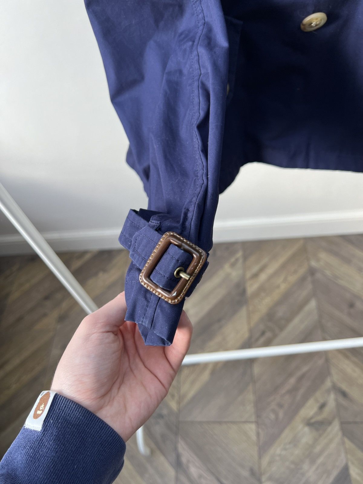 Ralph Lauren Vintage Ralph Lauren Girls Navy Blue Trench Coat Size XXS / US 00 / IT 34 - 7 Thumbnail