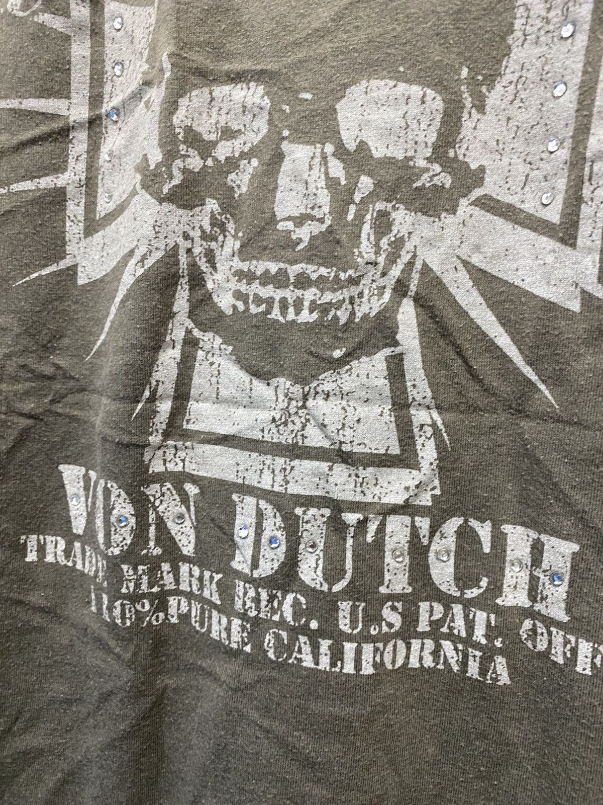 Other 2000s Von Dutch Glitter Skull Long Sleeve Size US S / EU 44-46 / 1 - 8 Thumbnail
