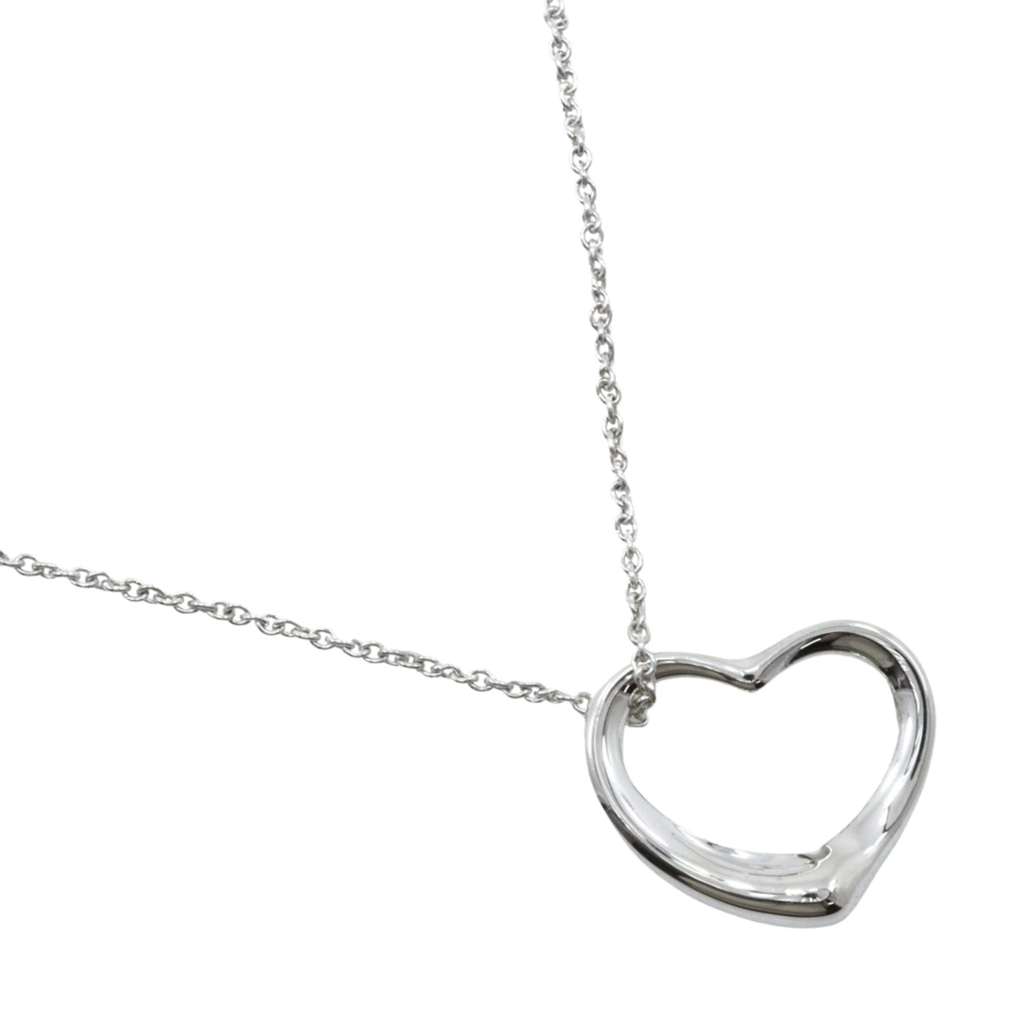 Tiffany & Co. Tiffany & Co. Open Heart Necklace, Elsa Peretti Design, Sterling Silver 925, Approx. 5g, Women's. Size ONE SIZE - 1 Thumbnail