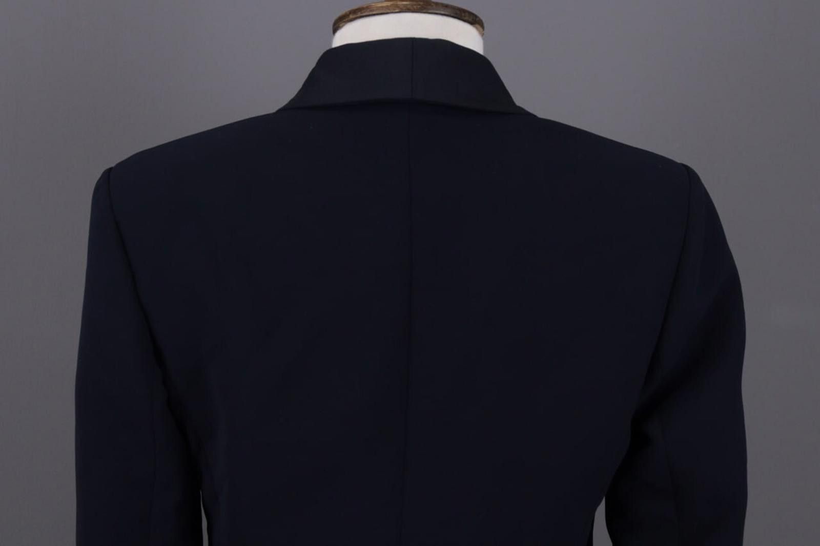 Designer Claudie Pierlot Navy Ont Button Business Jacket Size 36 Size M / US 6-8 / IT 42-44 - 8 Thumbnail