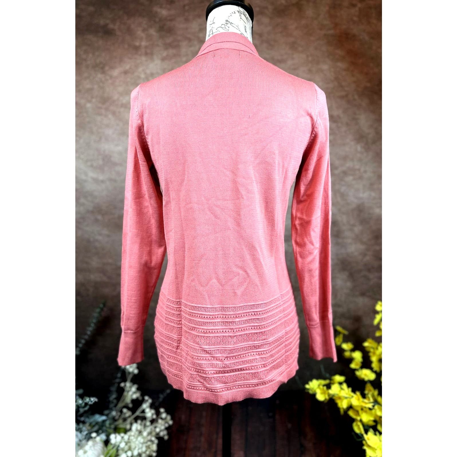 Other Lety & Me Gabby Pointelle Detailed Cardigan - Coral - size S Size S / US 4 / IT 40 - 9 Thumbnail