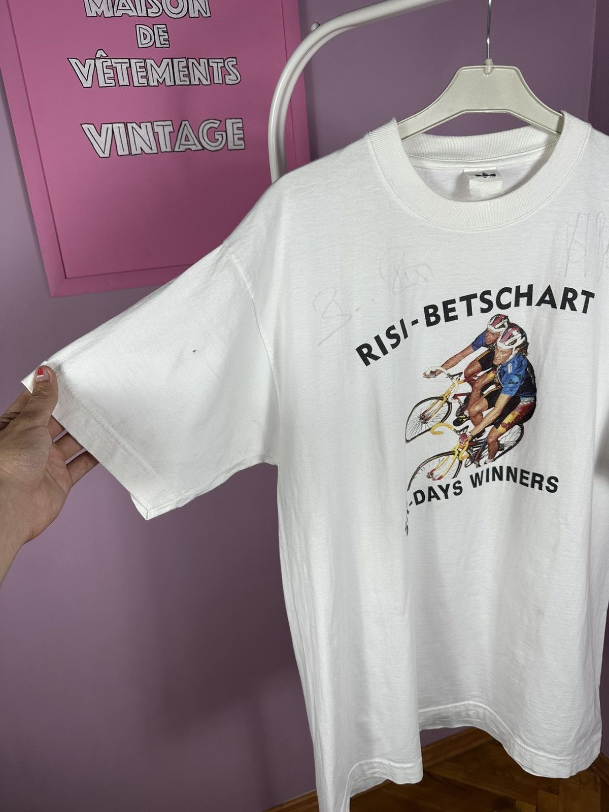 Adidas Adidas Signed Bruno Risi Kurt Betschart Six Days Winners Size US L / EU 52-54 / 3 - 13 Thumbnail