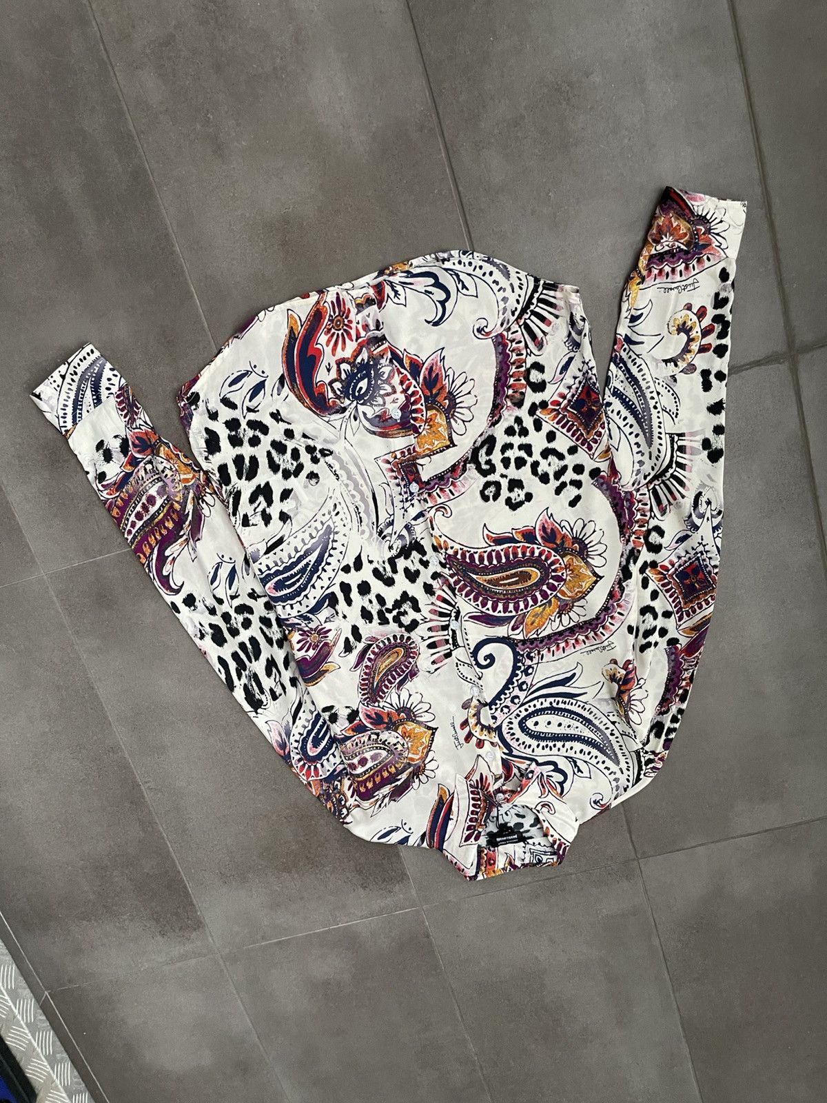 Just Cavalli !DS! AW22 Just Cavalli Paisley Viscose Shirt Size US S / EU 44-46 / 1 - 8 Thumbnail