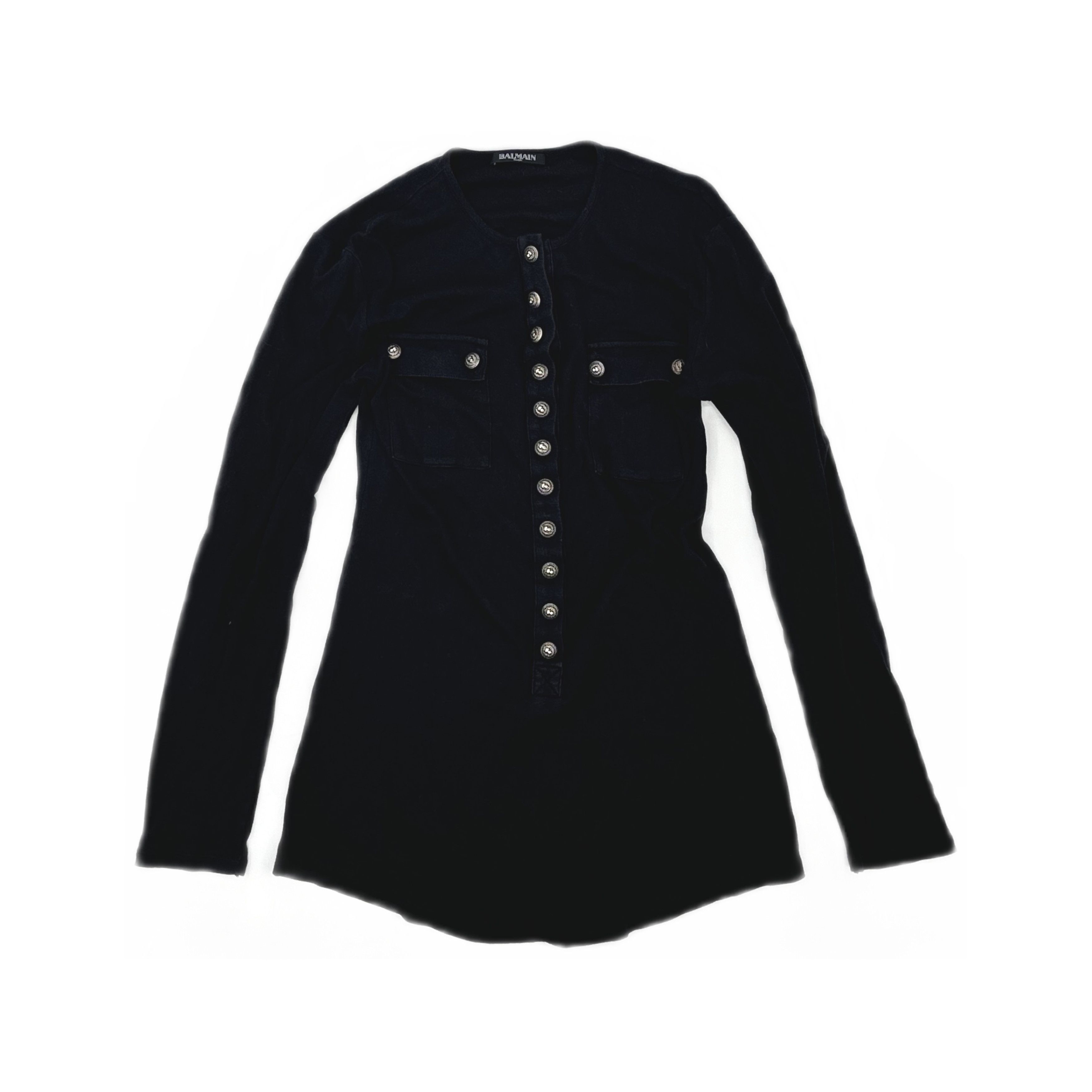 Balmain Balmain Button Placket Long Sleeve Top Size 40 Size M / US 6-8 / IT 42-44 - 1 Thumbnail
