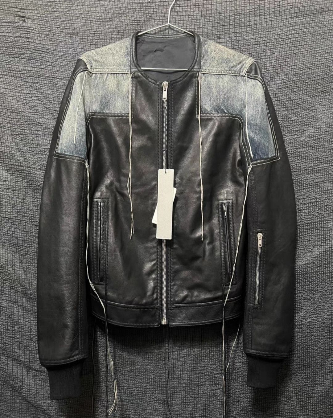 Rick Owens RickOwens19ss mainline fringed denim patchwork jacket-2505 Size US M / EU 48-50 / 2 - 2 Thumbnail