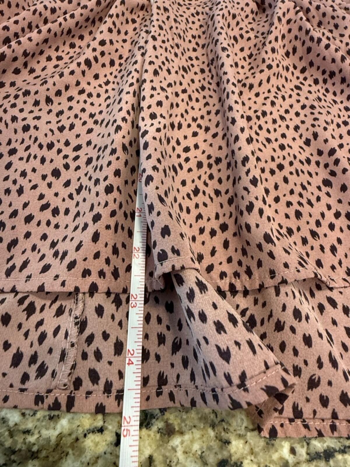 Other Glam peplum top rusty pink & black leopard print SZ SM Size S / US 4 / IT 40 - 9 Thumbnail