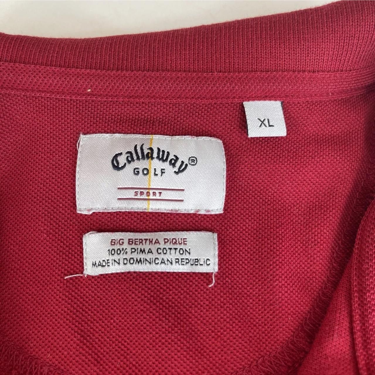 Callaway Golf Callaway Big Bertha Pique pima cotton golf Mens T Shirt XL Size US XL / EU 56 / 4 - 3 Thumbnail