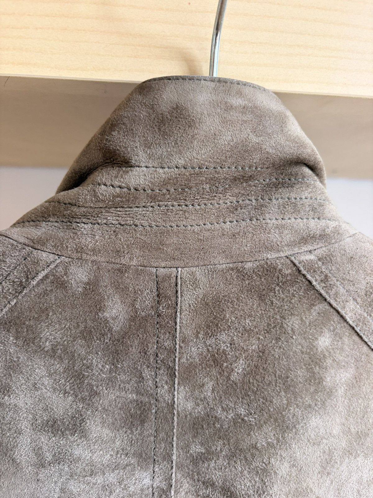 Stoffa Stoffa Field Jacket Dusty Green Lamb Suede 46S Size US S / EU 44-46 / 1 - 7 Thumbnail