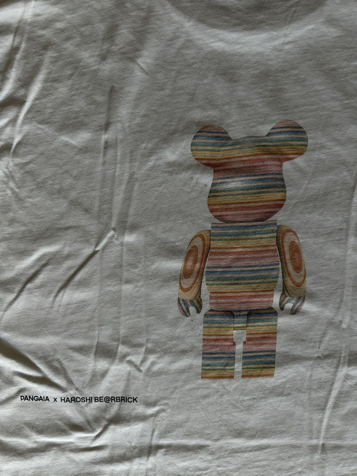 Pangaia PANGAIA X HAROSHI BE@RBRICK ORGANIC COTTON T-SHIRT OFF WHITE Size US L / EU 52-54 / 3 - 4 Thumbnail