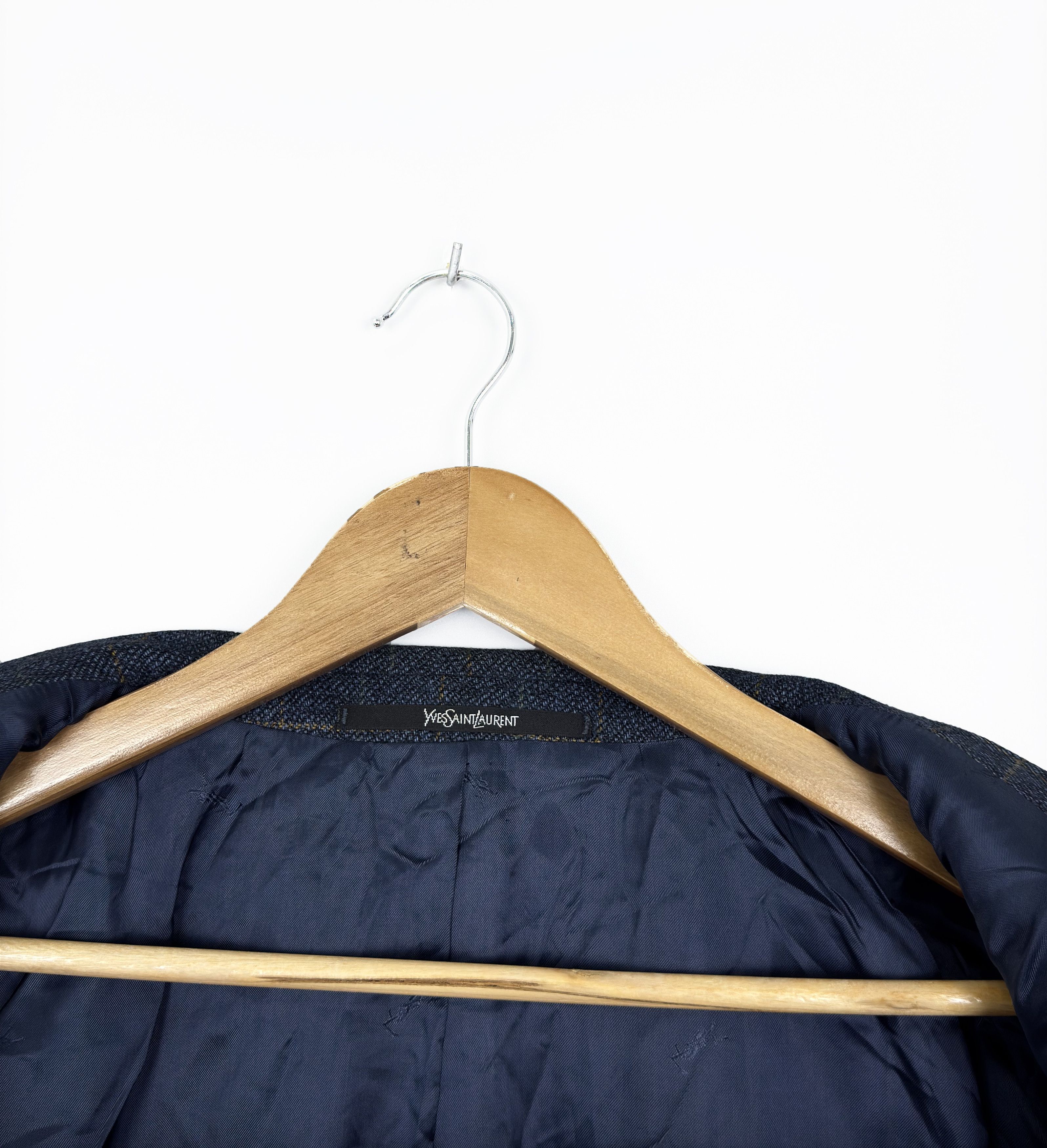Yves Saint Laurent YSL Yves Saint Laurent Vintage Wool Checkered Blazer EU 52 Size 42R - 8 Thumbnail