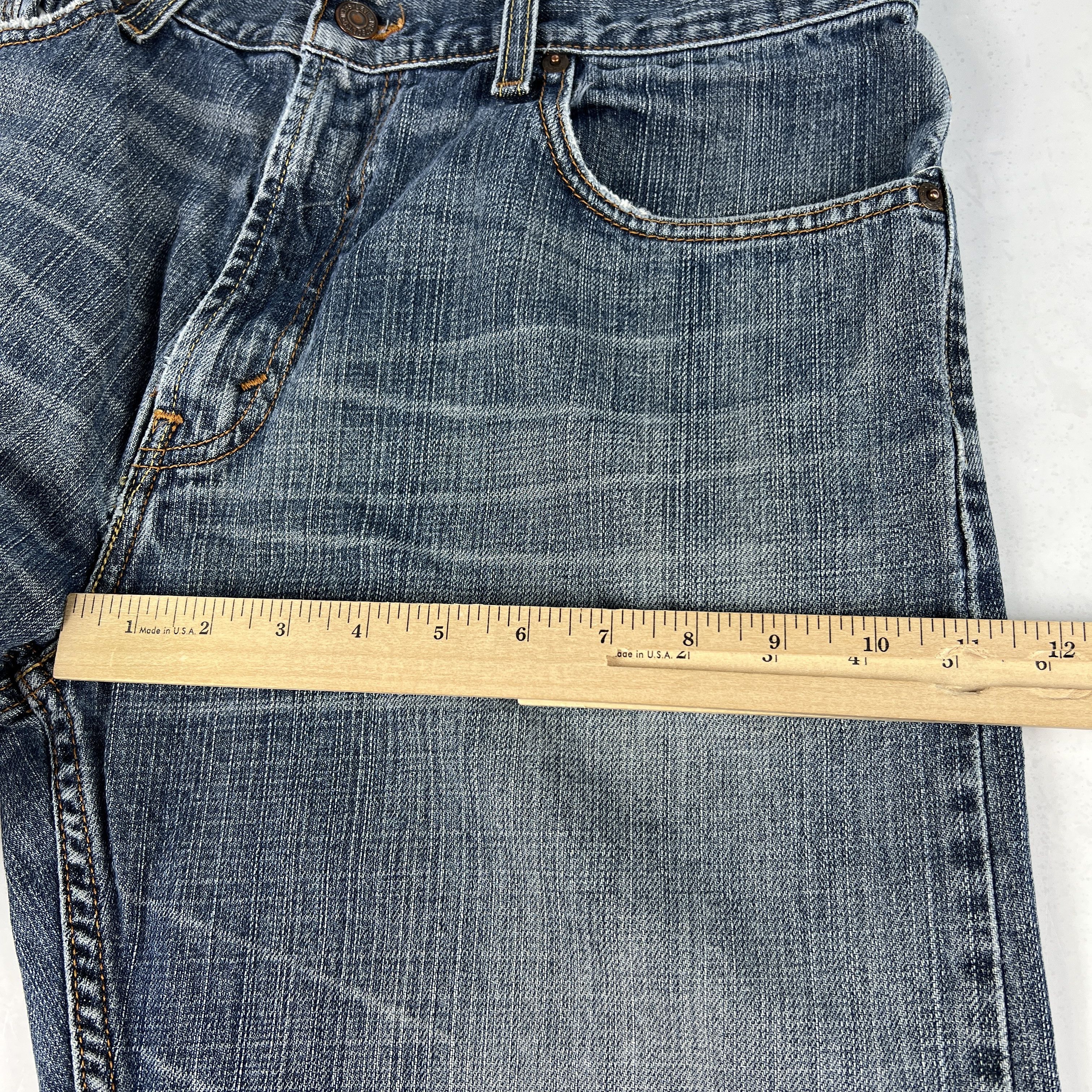 Levi's Y2K Levi's Jeans 559 Relaxed Straight Blue Thrashed Denim Size US 34 / EU 50 - 23 Thumbnail