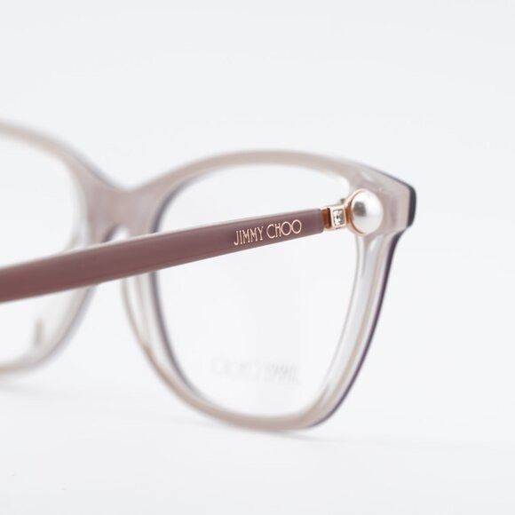 Jimmy Choo Jimmy Choo JC377 0Y9A 00 Eyeglasses Pearlized Nude 53mm Size ONE SIZE - 5 Thumbnail