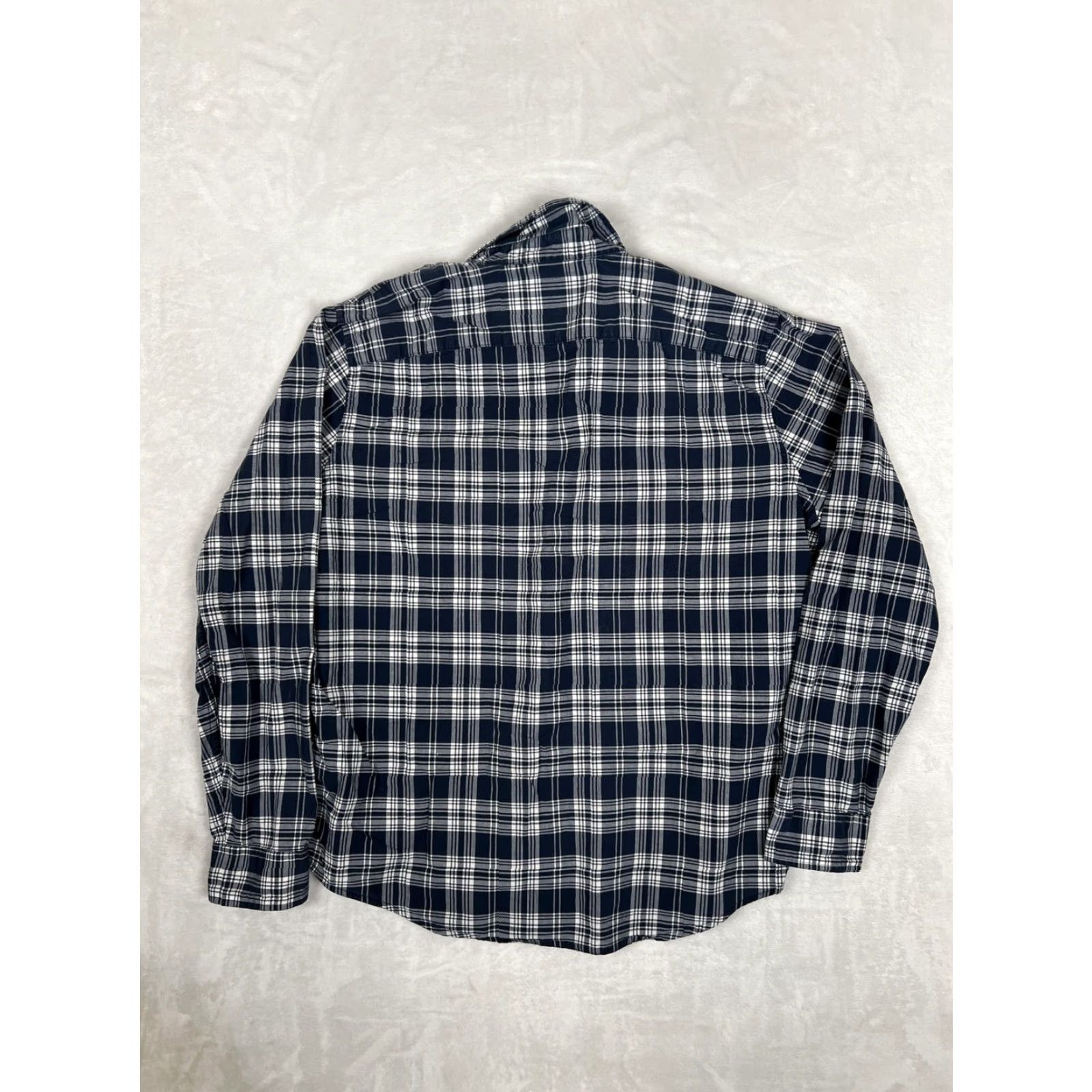 Abercrombie & Fitch Abercrombie & Fitch Shirt Mens XL Blue Plaid Long Sleeve Button Front Casual Size US XL / EU 56 / 4 - 6 Thumbnail