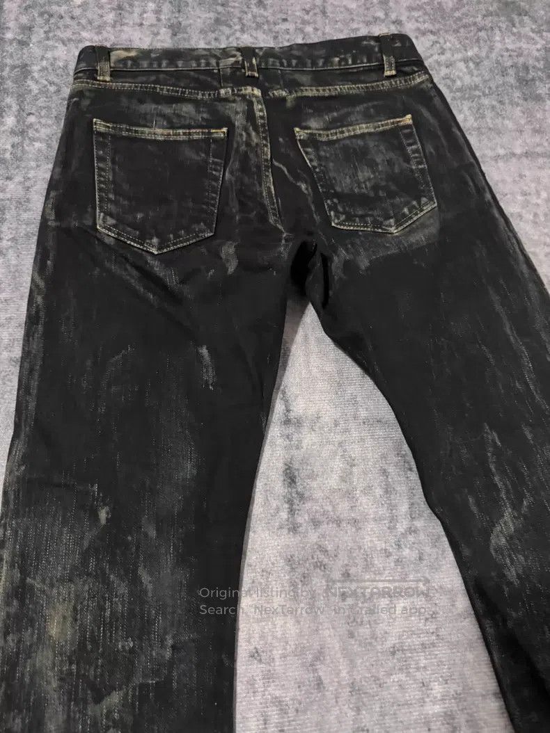 Saint Laurent Paris Saint Laurent Paris Yellow Mud Stained Destroyed Denim Jea Size US 29 - 4 Thumbnail