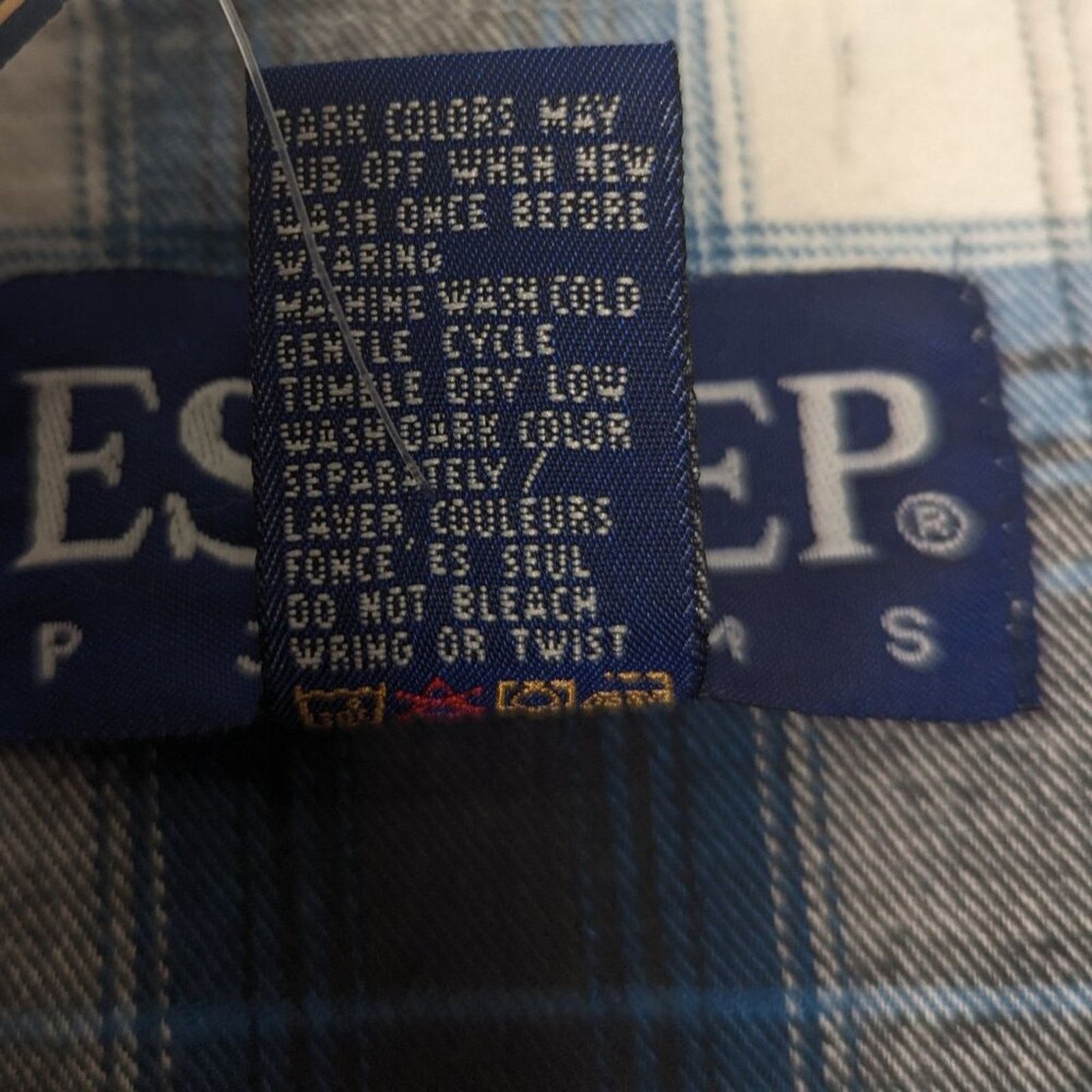 Vintage Vintage Plaid Esleep 90s Baseball Jersey Flannel Sleep Shirt Size XL / US 12-14 / IT 48-50 - 6 Thumbnail