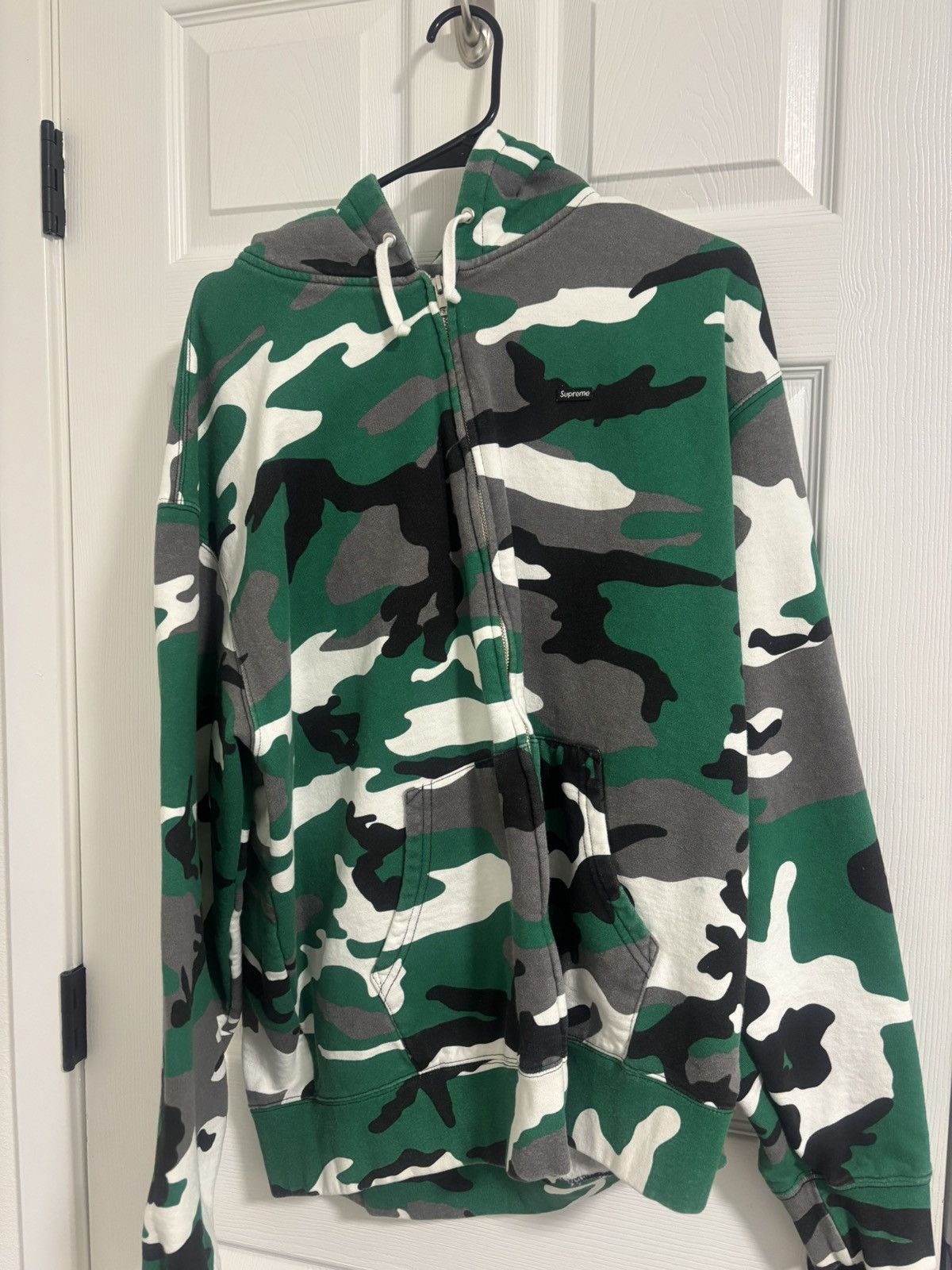 Supreme Supreme Tree Bark Camo Full Zip Hoodie | Vintage | Grailed