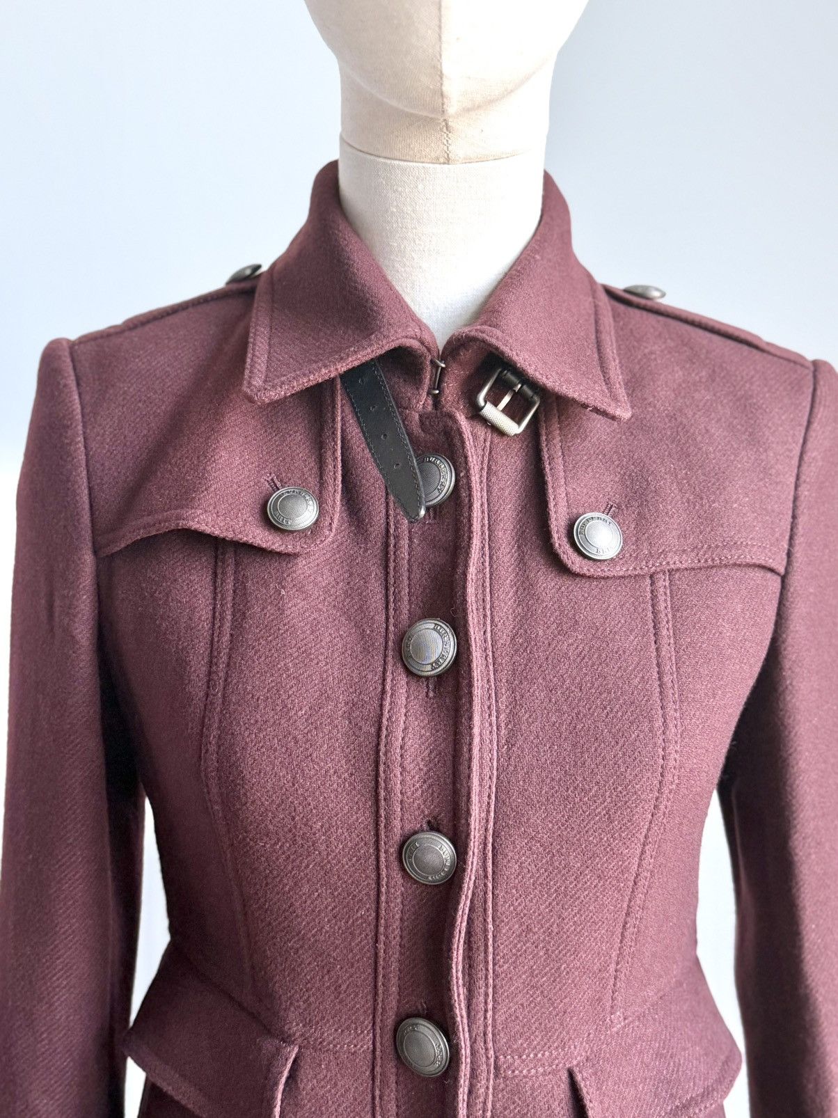 Burberry Burberry Wool Cashmere Military Coat Structured Button Size S / US 4 / IT 40 - 9 Thumbnail