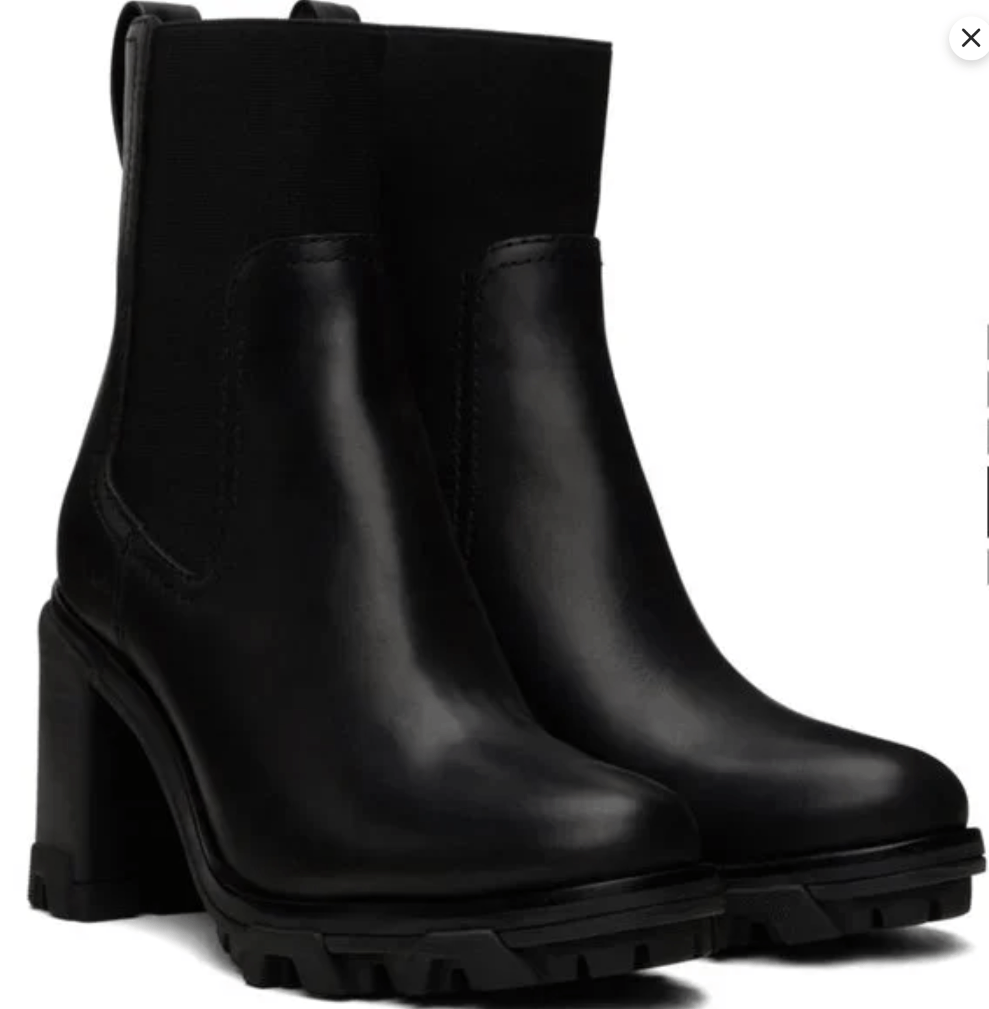Black Shiloh High Chelsea Boots