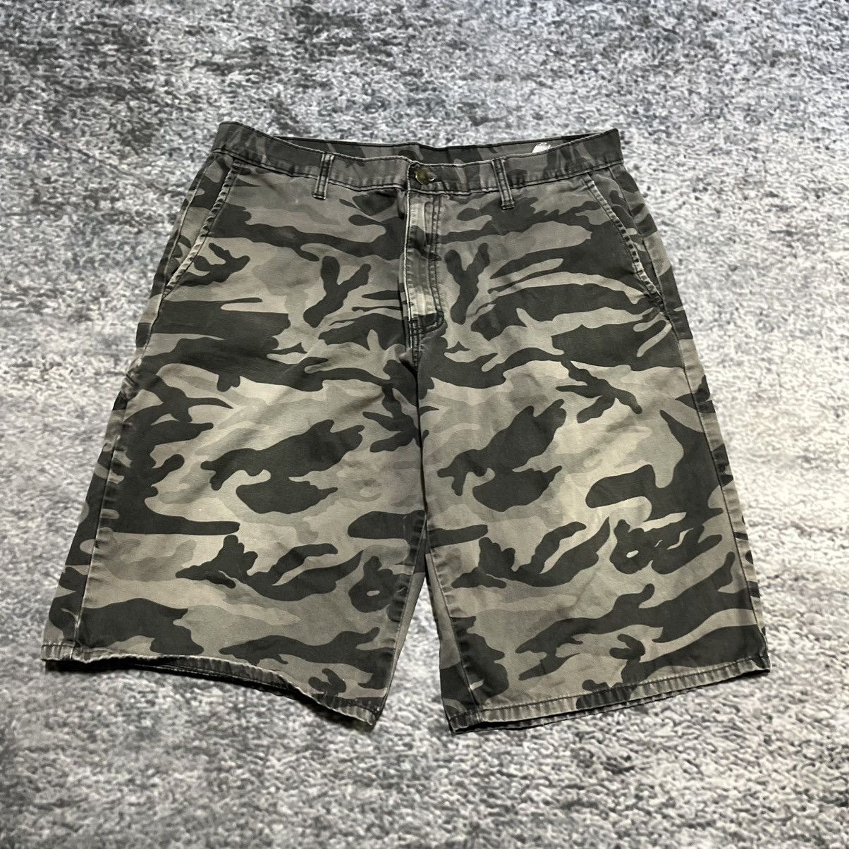 Dickies Vintage Dickies Gray Camo Shorts Y2K Utility Workwear Size US 36 / EU 52 - 5 Thumbnail