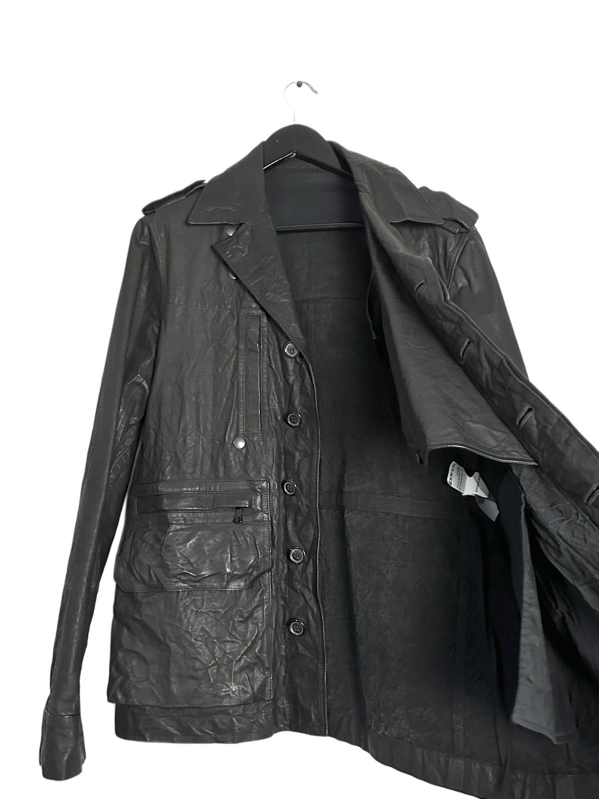 Balmain Balmain SS10 Decarnin M-65 Calf Leather Jacket Size US L / EU 52-54 / 3 - 2 Thumbnail
