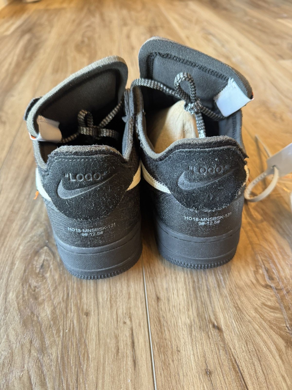 Nike × Off-White Nike x Off White Air Force 1 Low Black Size US 10 / EU 43 - 6 Thumbnail