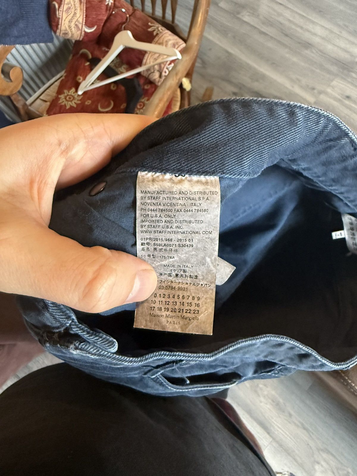 Maison Margiela Maison Margiela Dark Blue Slim Fit Jeans Size US 34 / EU 50 - 11 Thumbnail