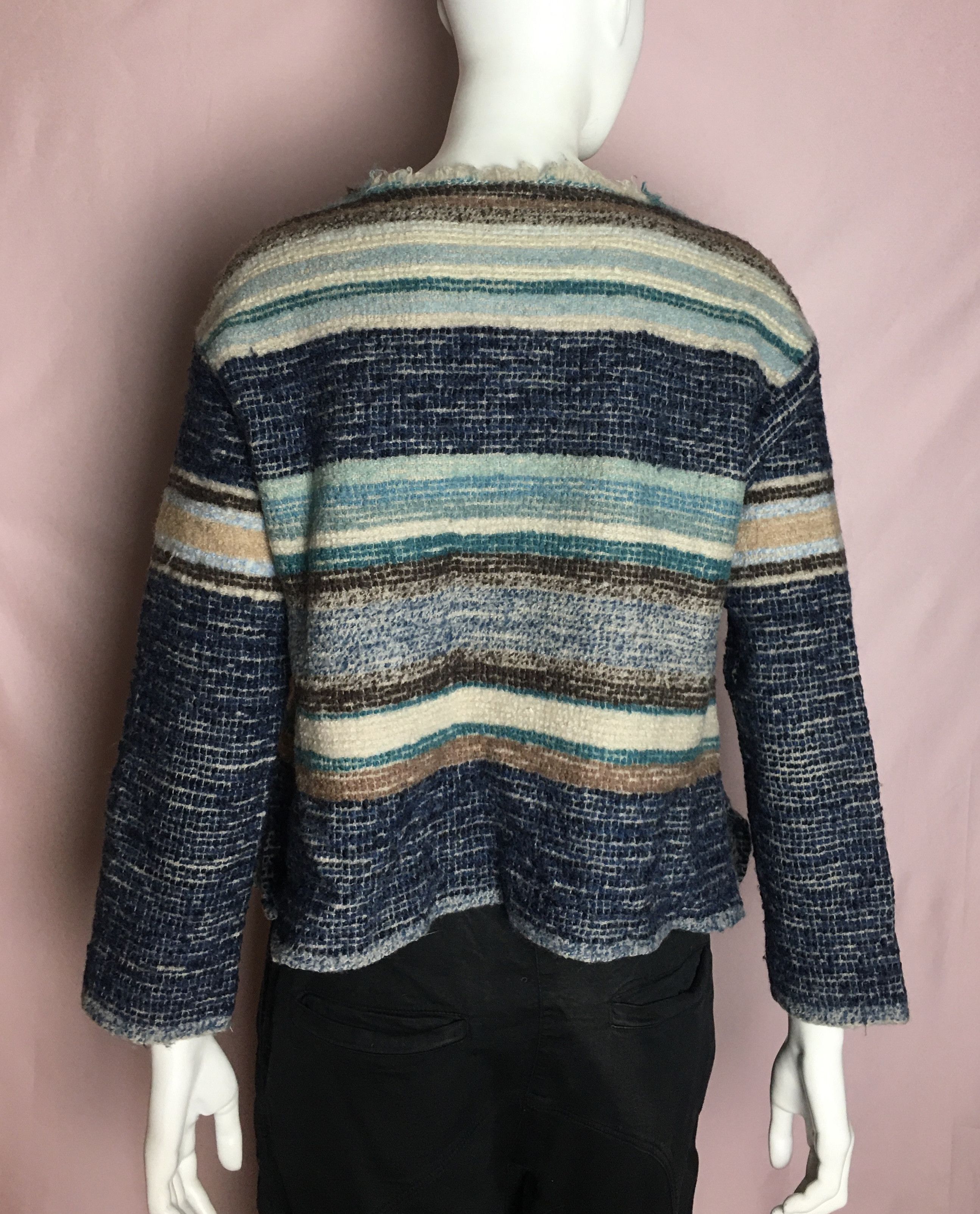 45rpm 45r 45rpm Japan Avant-garde Srtipe Cardigan Size 0 Size XS / US 0-2 / IT 36-38 - 4 Thumbnail
