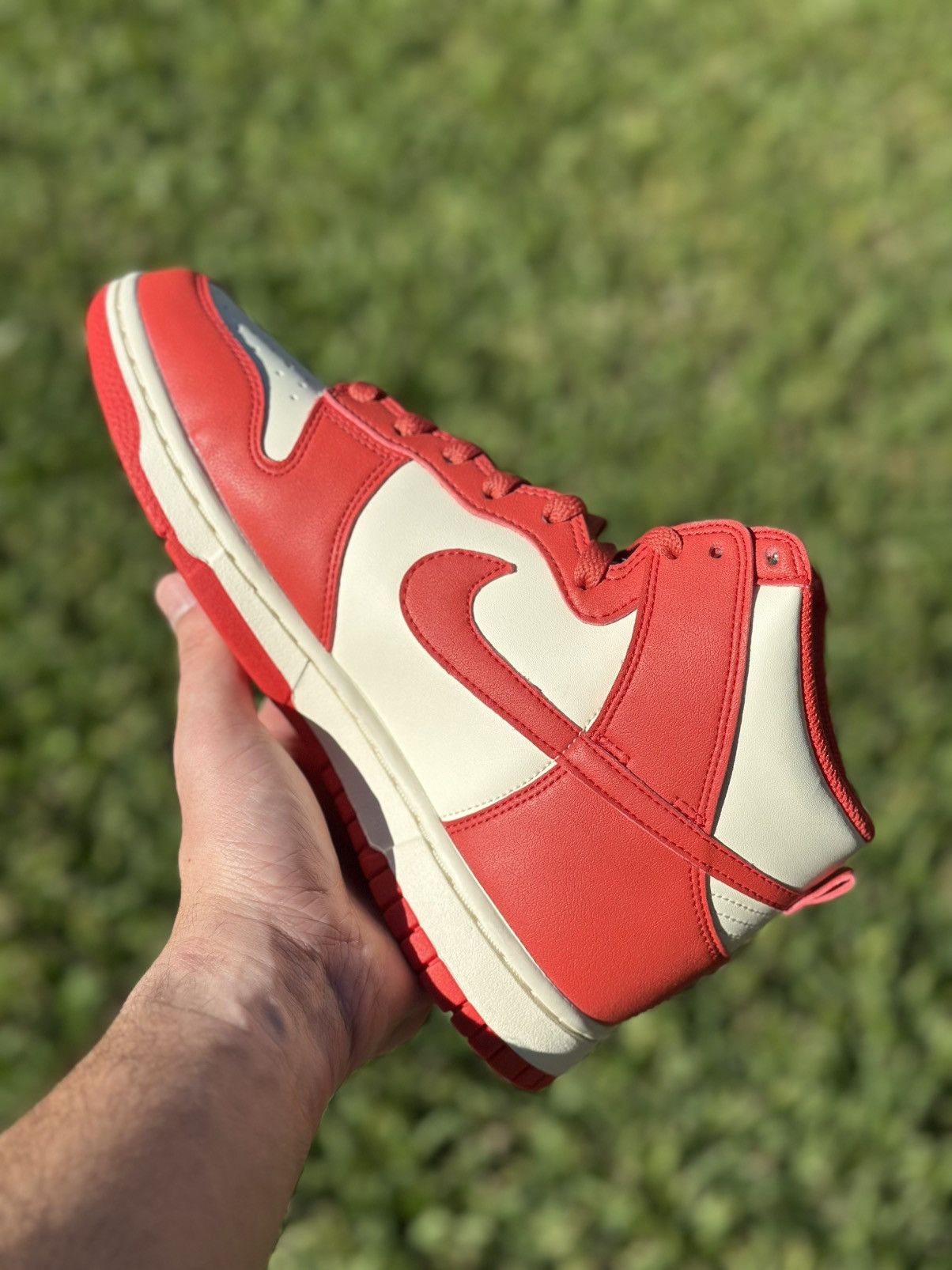 Nike Nike Dunk High Next Nature Light Crimsons Coconut Milk 8W Size US 8 / IT 38 - 4 Thumbnail