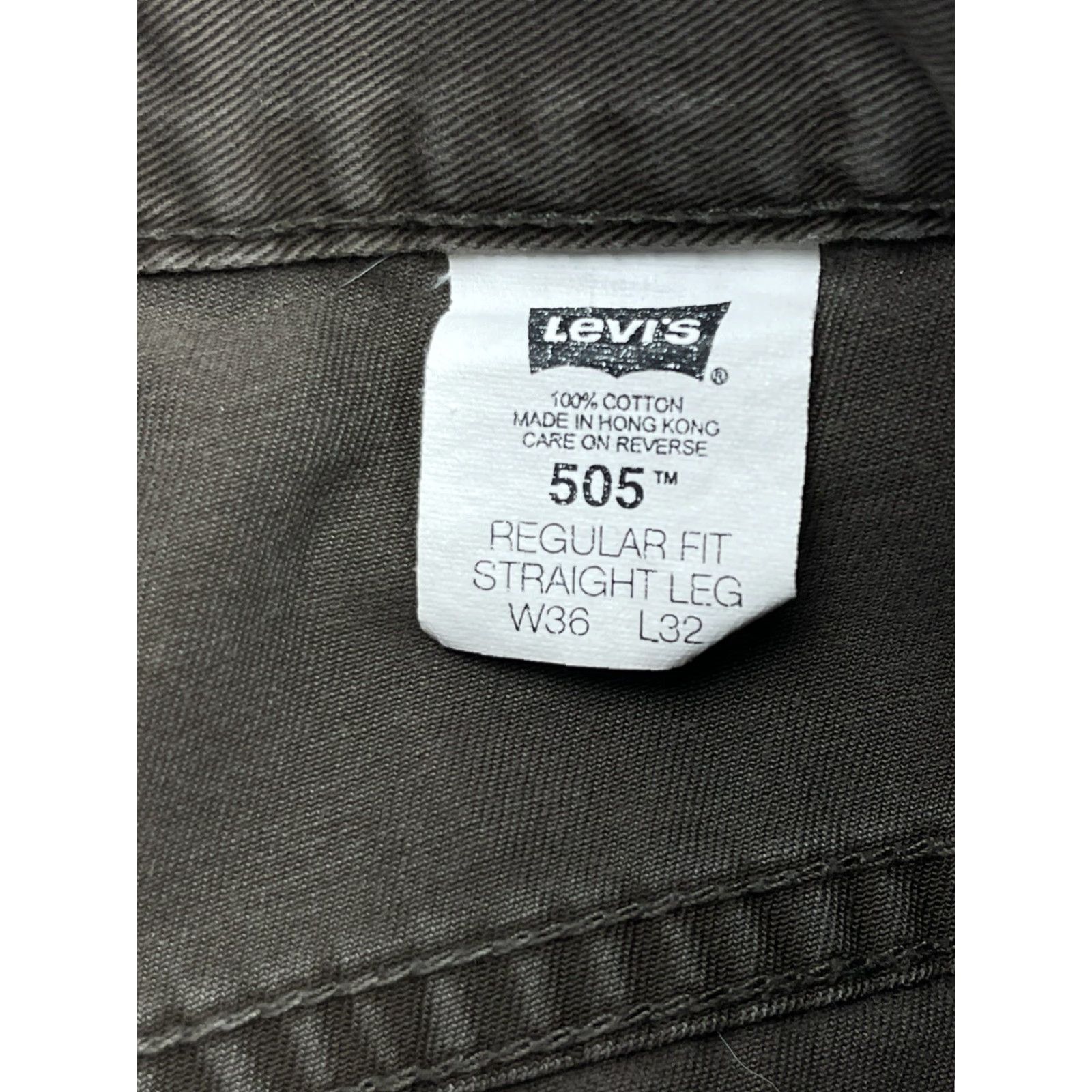 Levi's VINTAGE Levi's 505 Straight Leg Regular Fit Jeans Brown 34x32 Mens Men's 90s Size US 34 / EU 50 - 2 Thumbnail