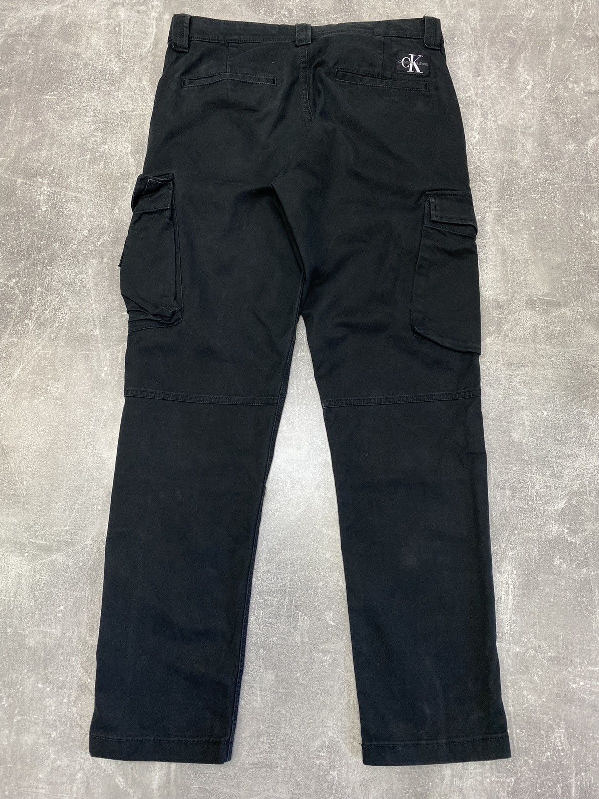 Calvin Klein × Japanese Brand × Vintage Cargo Calvin Klein Pants Pockets Trousers Black Size US 31 - 18 Thumbnail