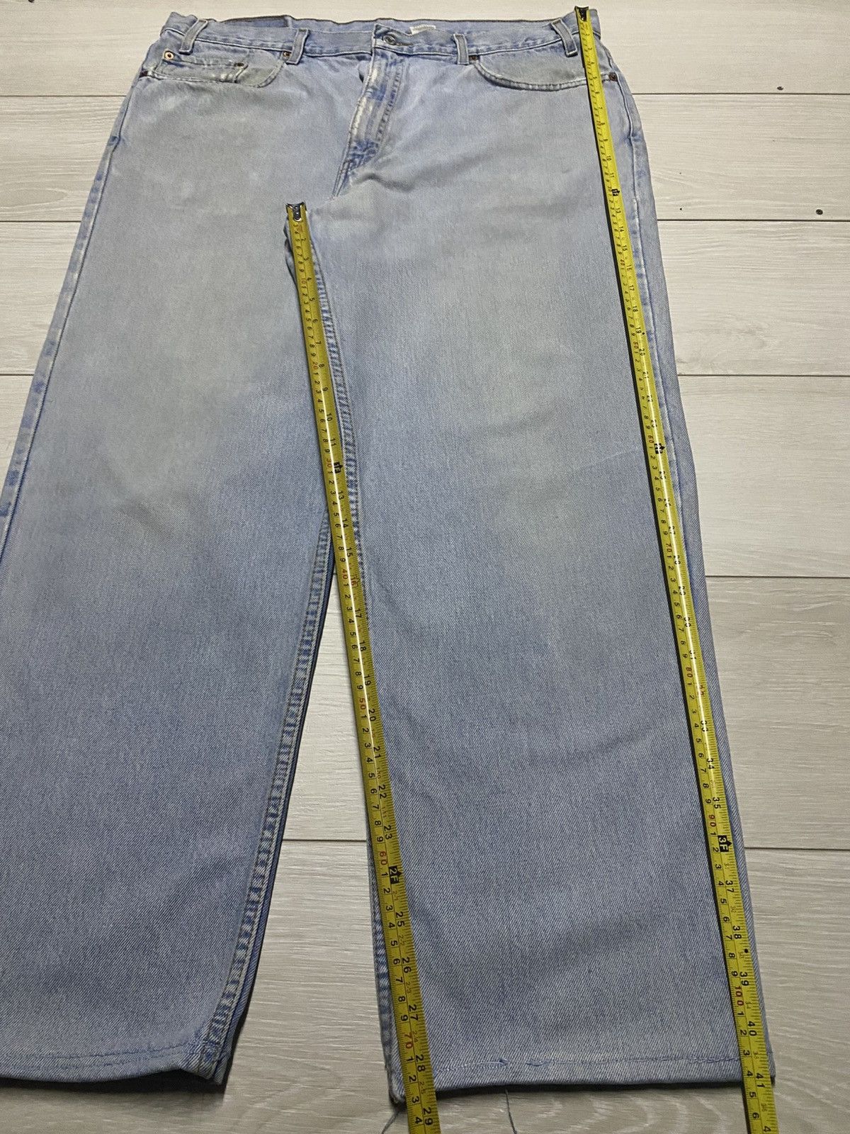 Levi's Vintage Levis 550 Light Wash Distressed Jeans Size US 38 / EU 54 - 14 Thumbnail