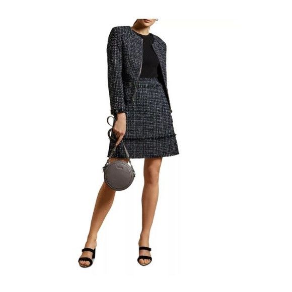 Ted Baker Ted Baker Fearnic Layered-Look Dress Size L / US 10 / IT 46 - 4 Thumbnail