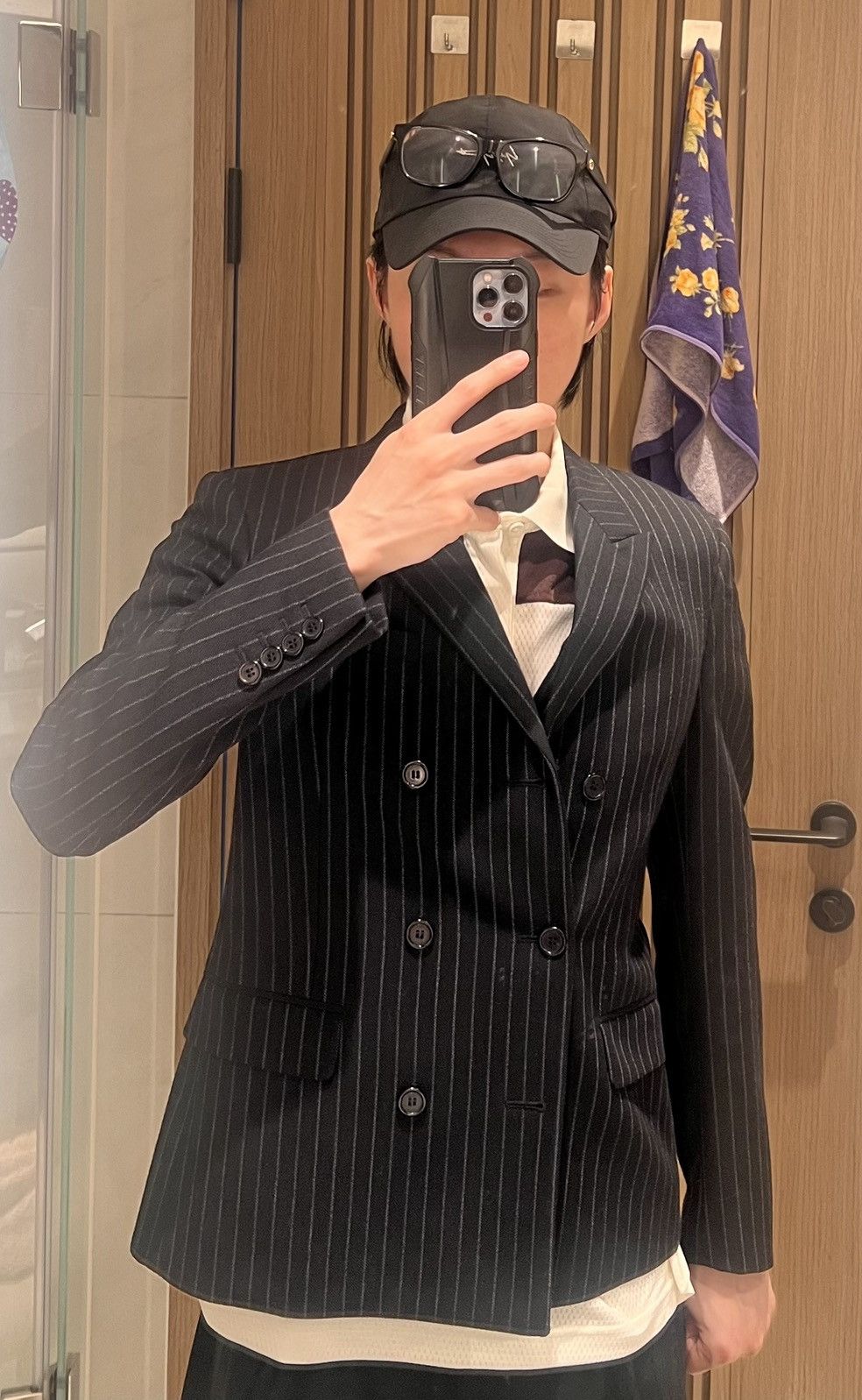 Saint Laurent Paris Saint Laurent wool double breasted blazer with stripes Size US S / EU 44-46 / 1 - 5 Thumbnail
